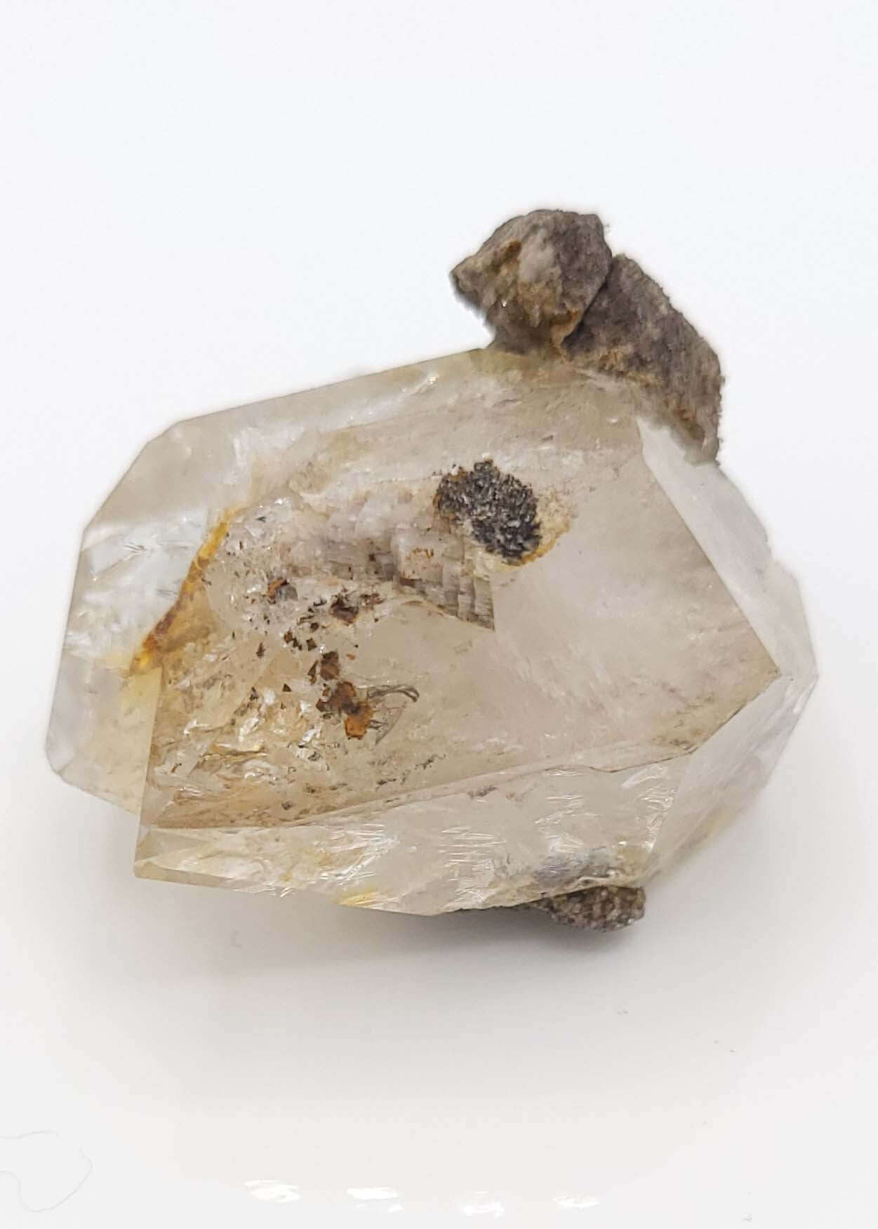 Twin Herkimer Diamonds On Matrix