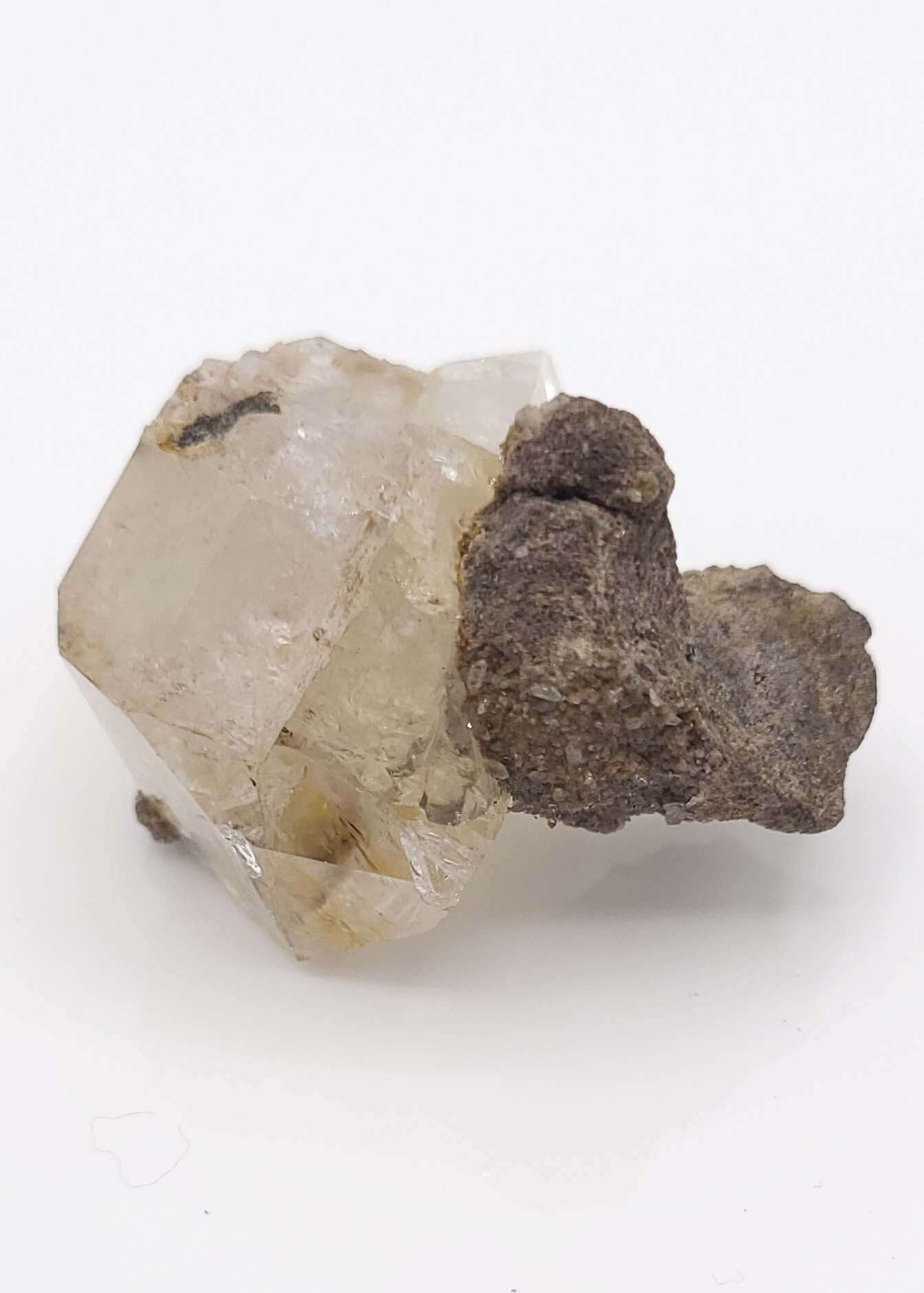 Twin Herkimer Diamonds On Matrix