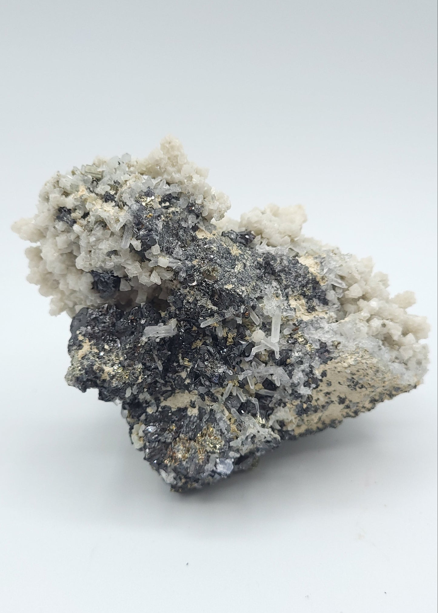 Galena Pyrite Quartz Calcite Specimen Bulgaria