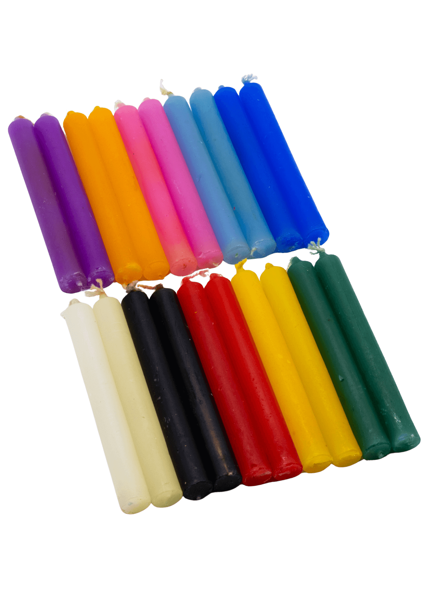 20 pack chime spell andles multicolor angle