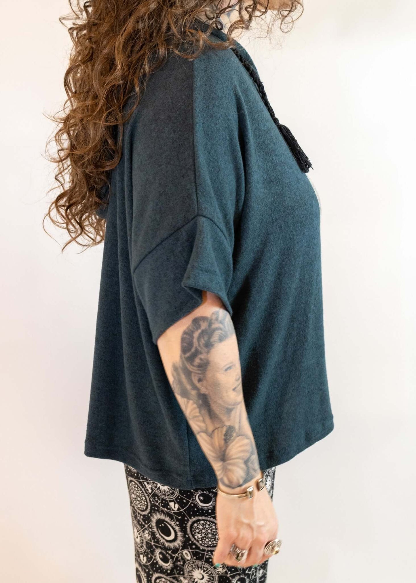 Night Sky Tree of Life Indigo Loose Fit Pullover