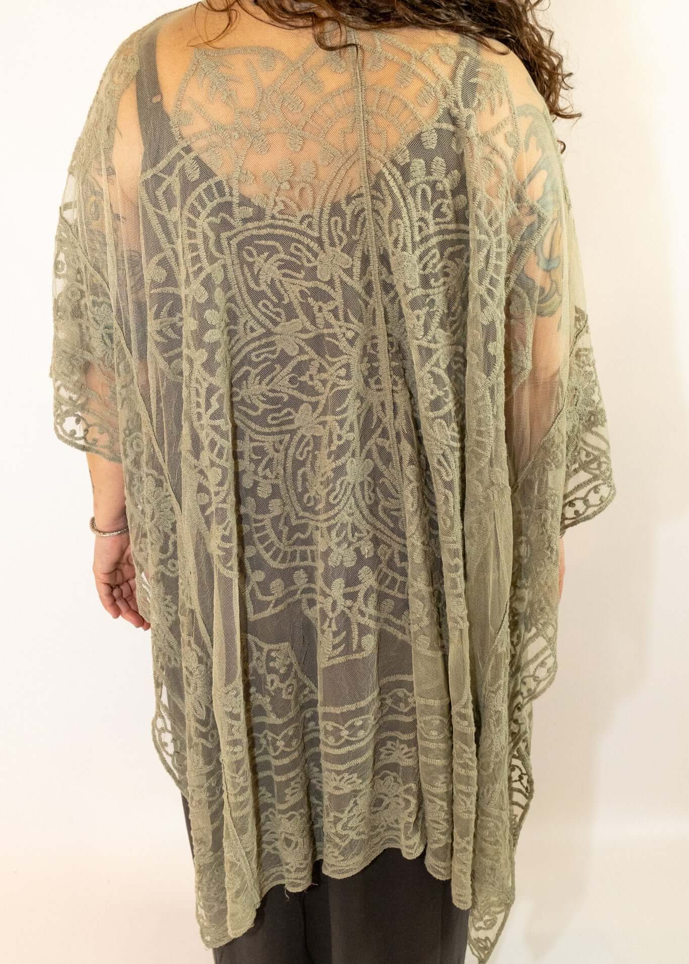 Mandala Inspired Floral Mesh Wrap