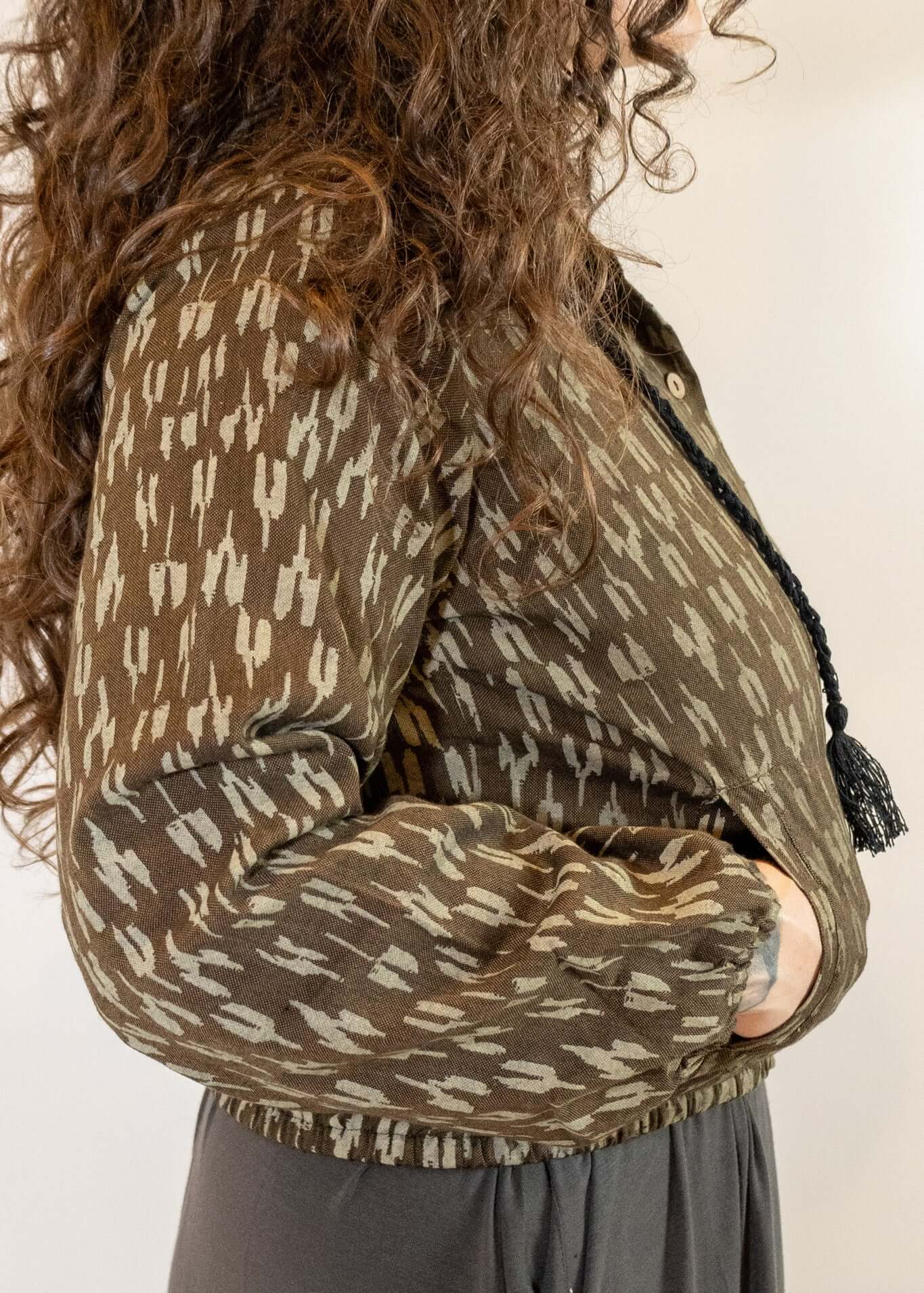 Crocheted EyeBall Button Up Jacket