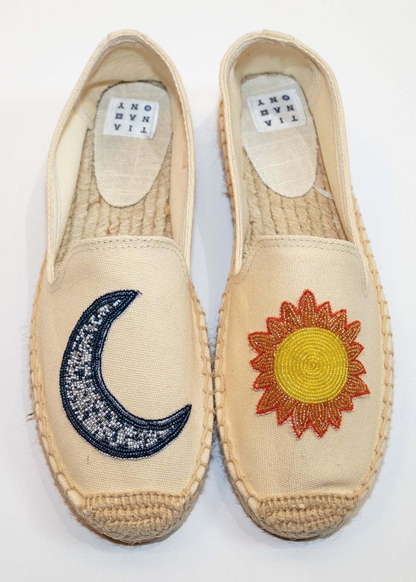Beaded Sun & Moon Espadrilles