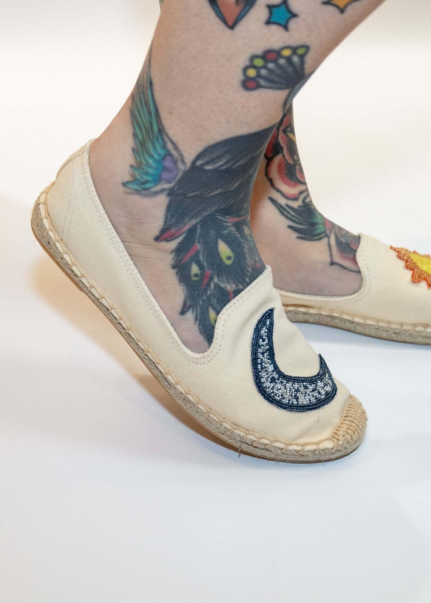 Beaded Sun & Moon Espadrilles