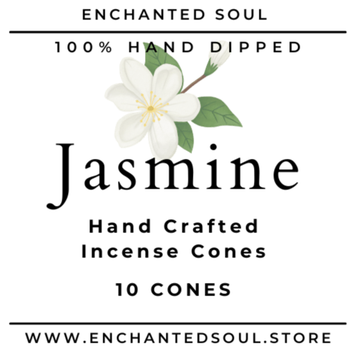 jasmine cone incense label