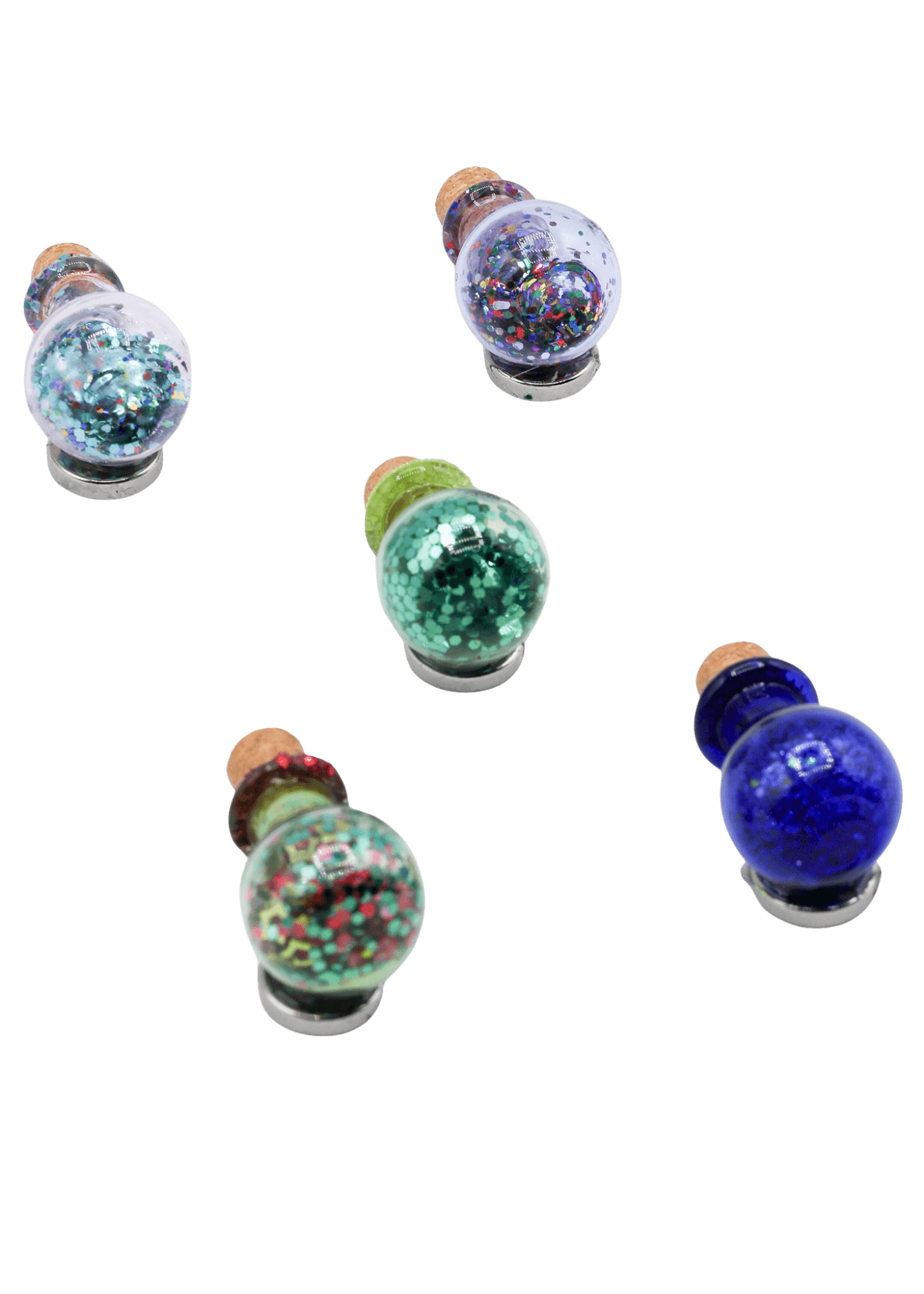 Glittery Fairy Spell Jar Magnet angle