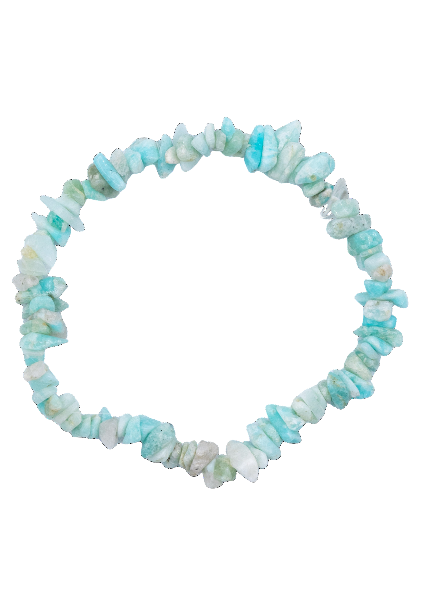 amazonite chip stretch bracelet