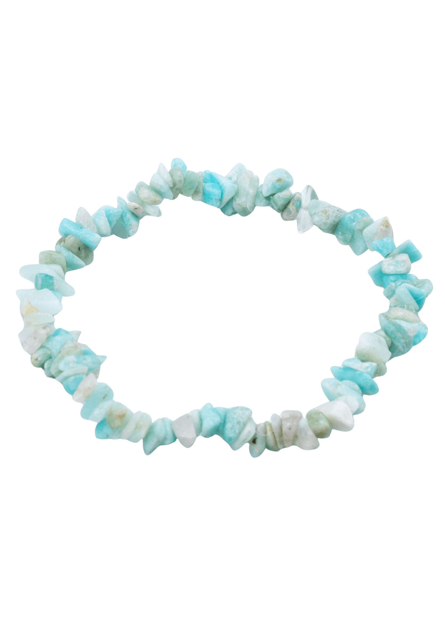 amazonite chip stretch bracelet angle