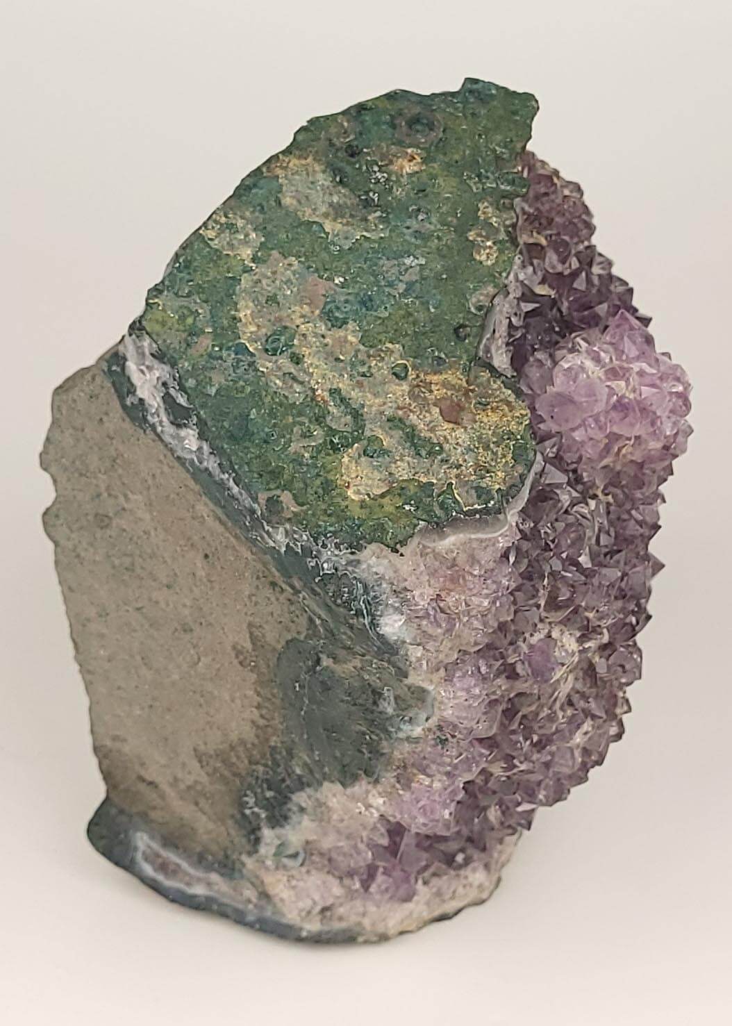 Deep Purple Amethyst Cut Base Display Crystal