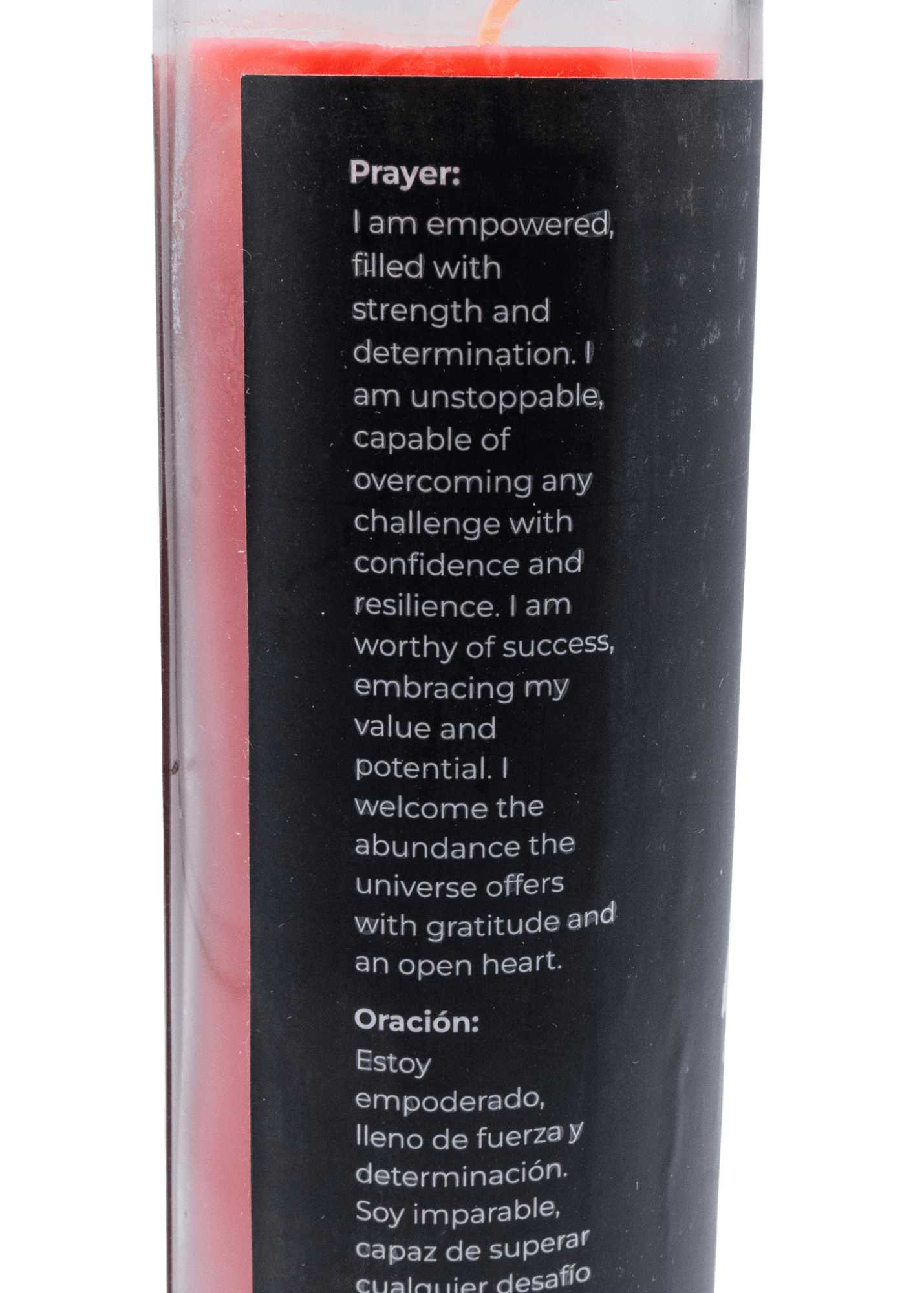 bad bitch 7 day spell candle side