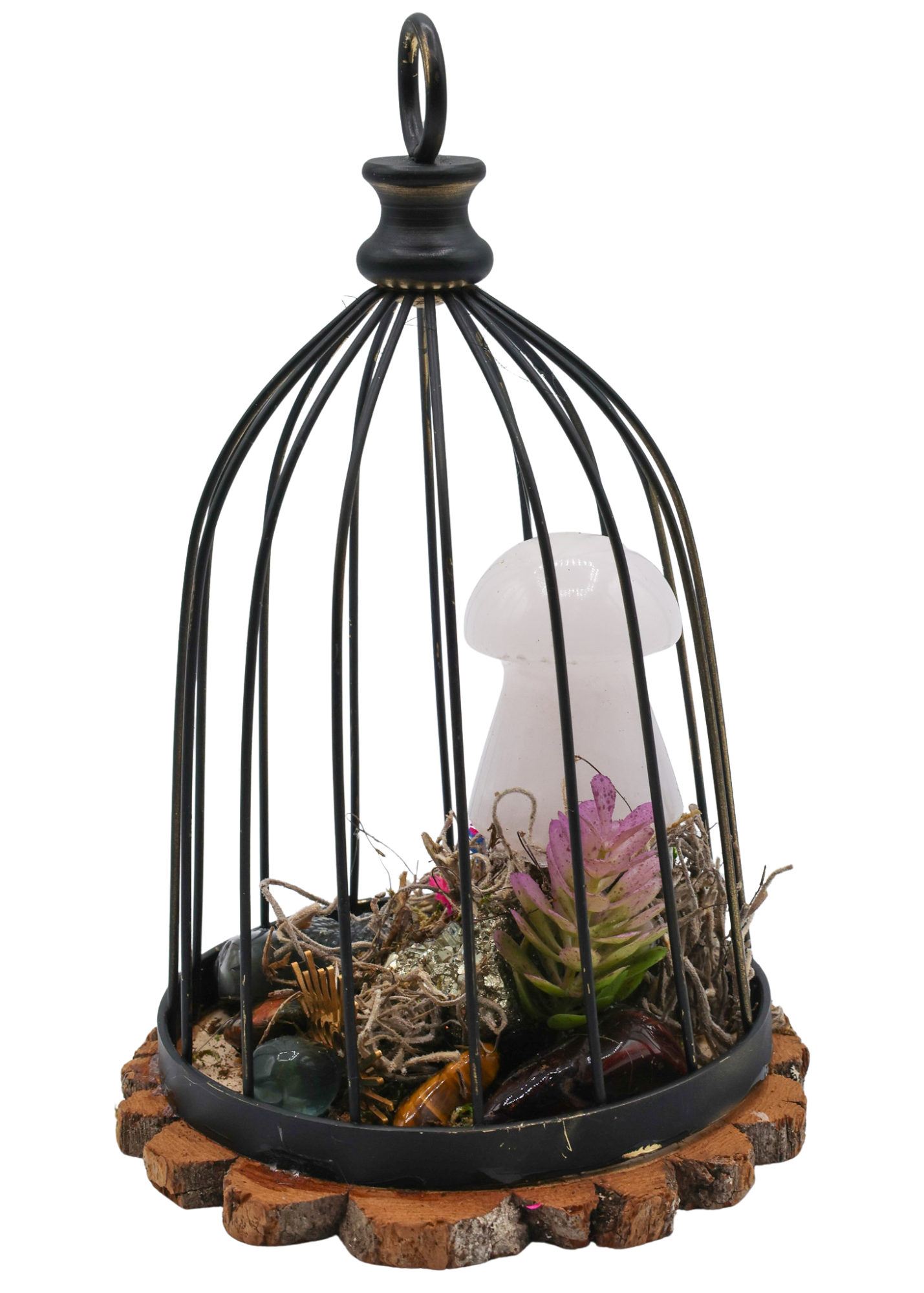 Bird Cage Crystal Sculpture 2