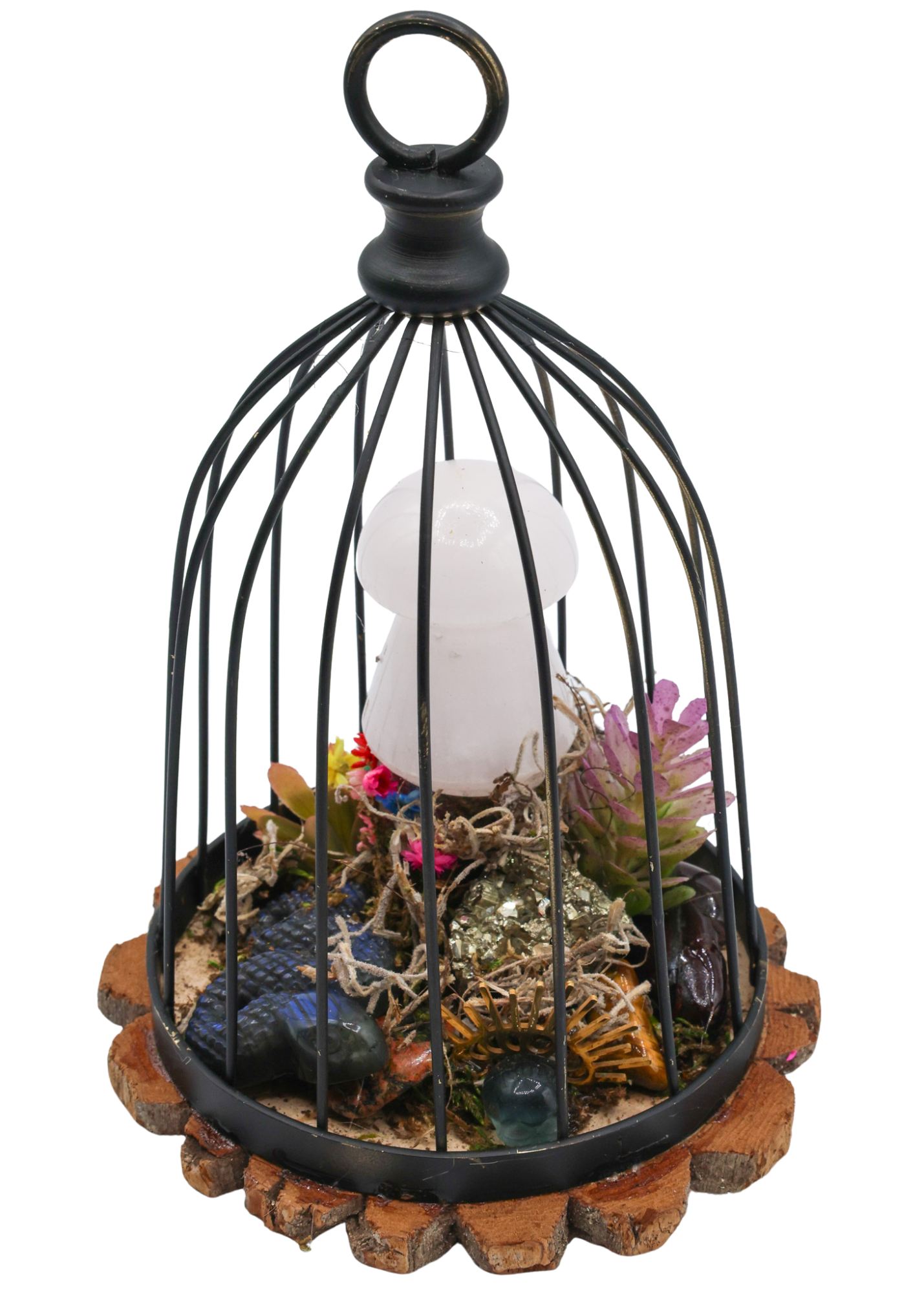 Bird Cage Crystal Sculpture 3