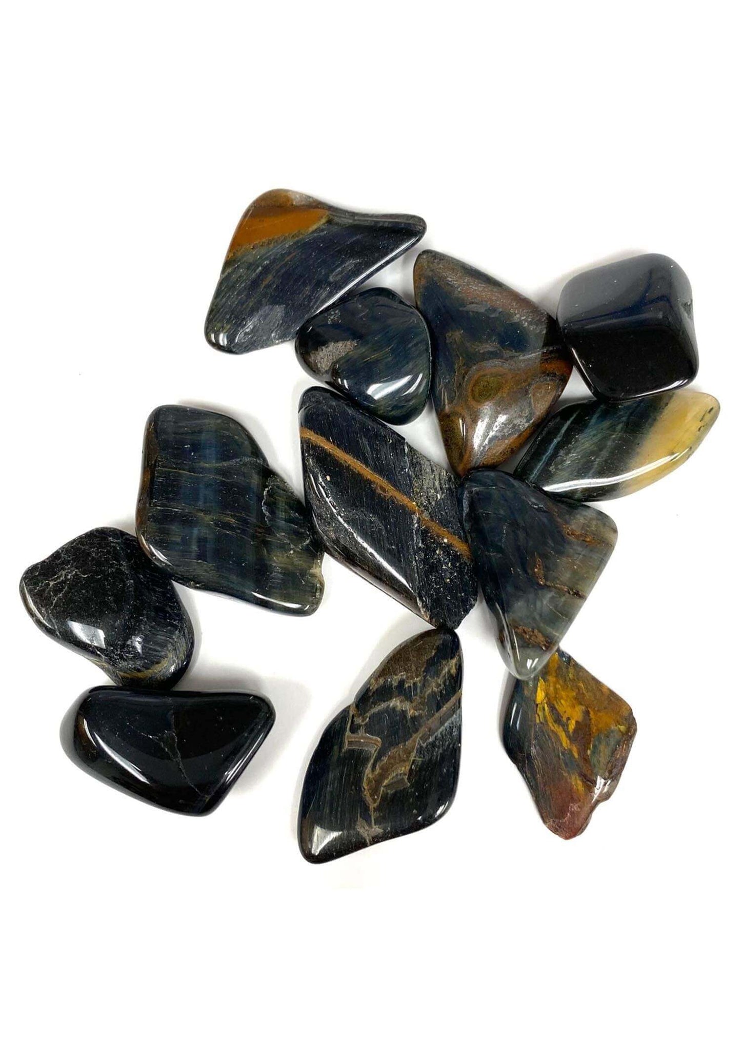 Blue Tigers Eye Tumbled Stone