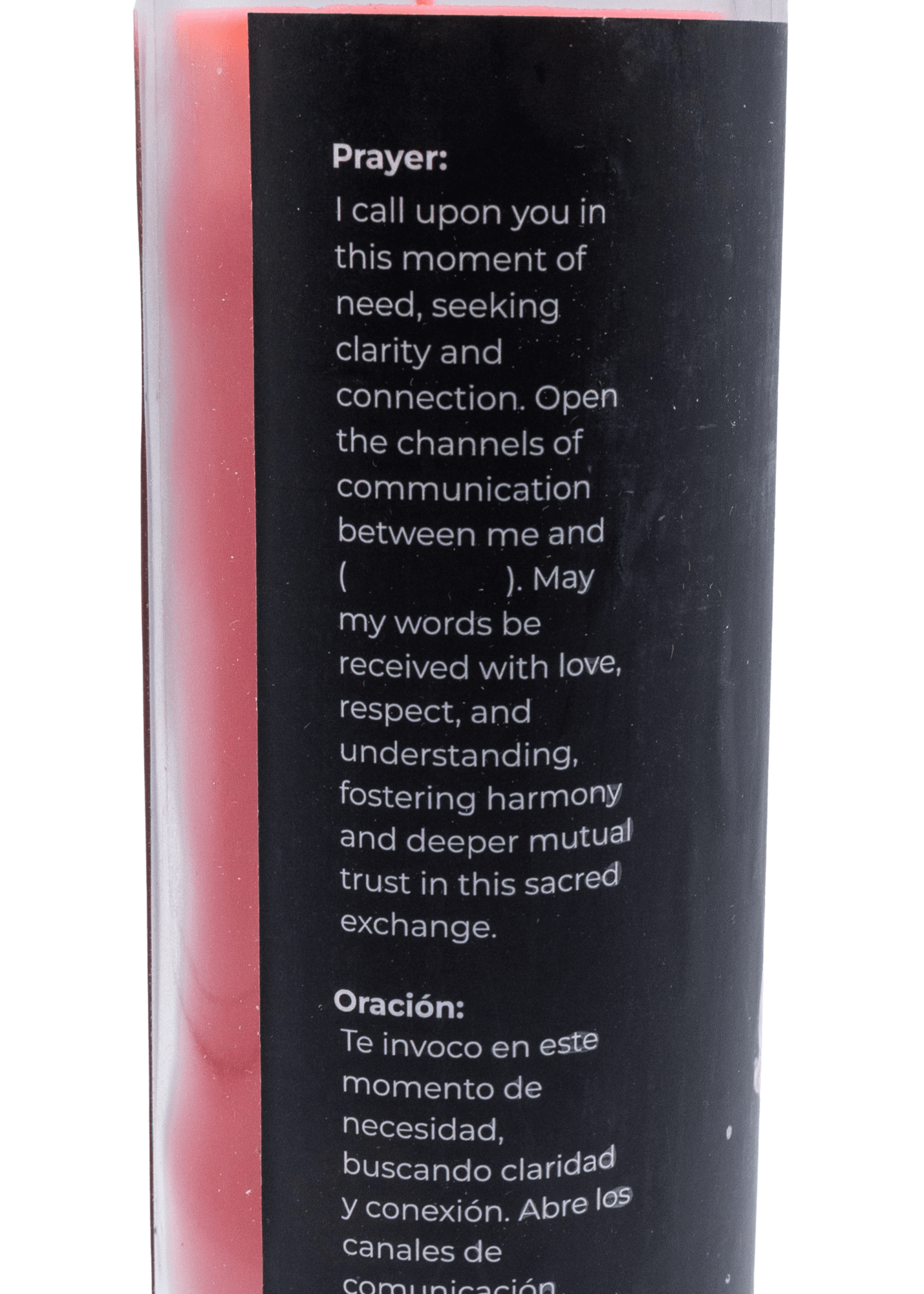 call me 7 day spell candle side