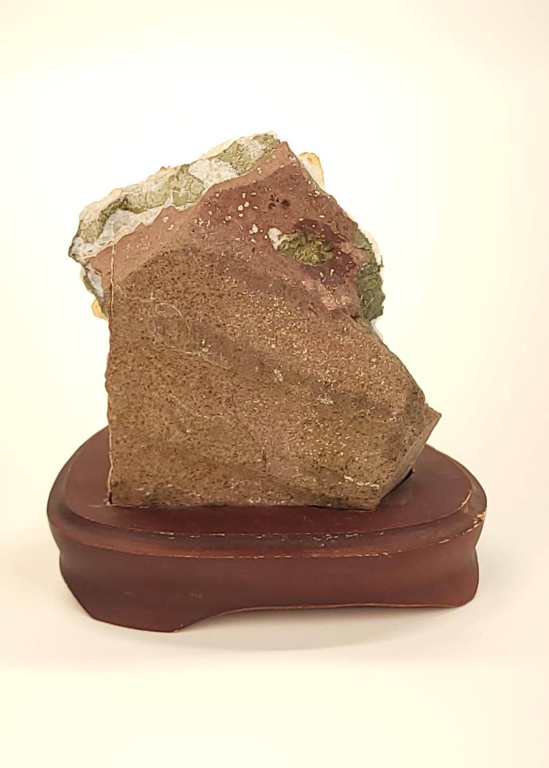 Citrine Cluster With Wood Base (HTA)