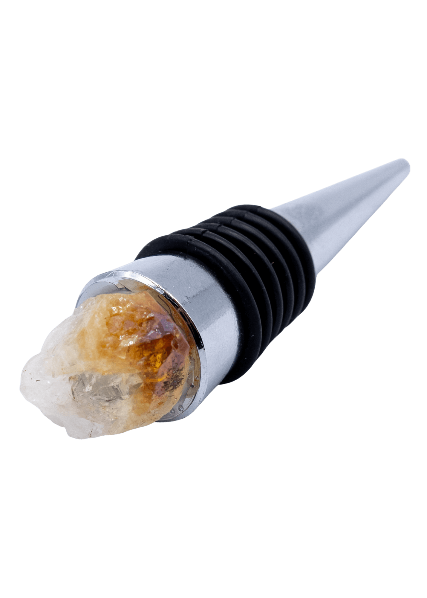 citrine wine stopper front angle