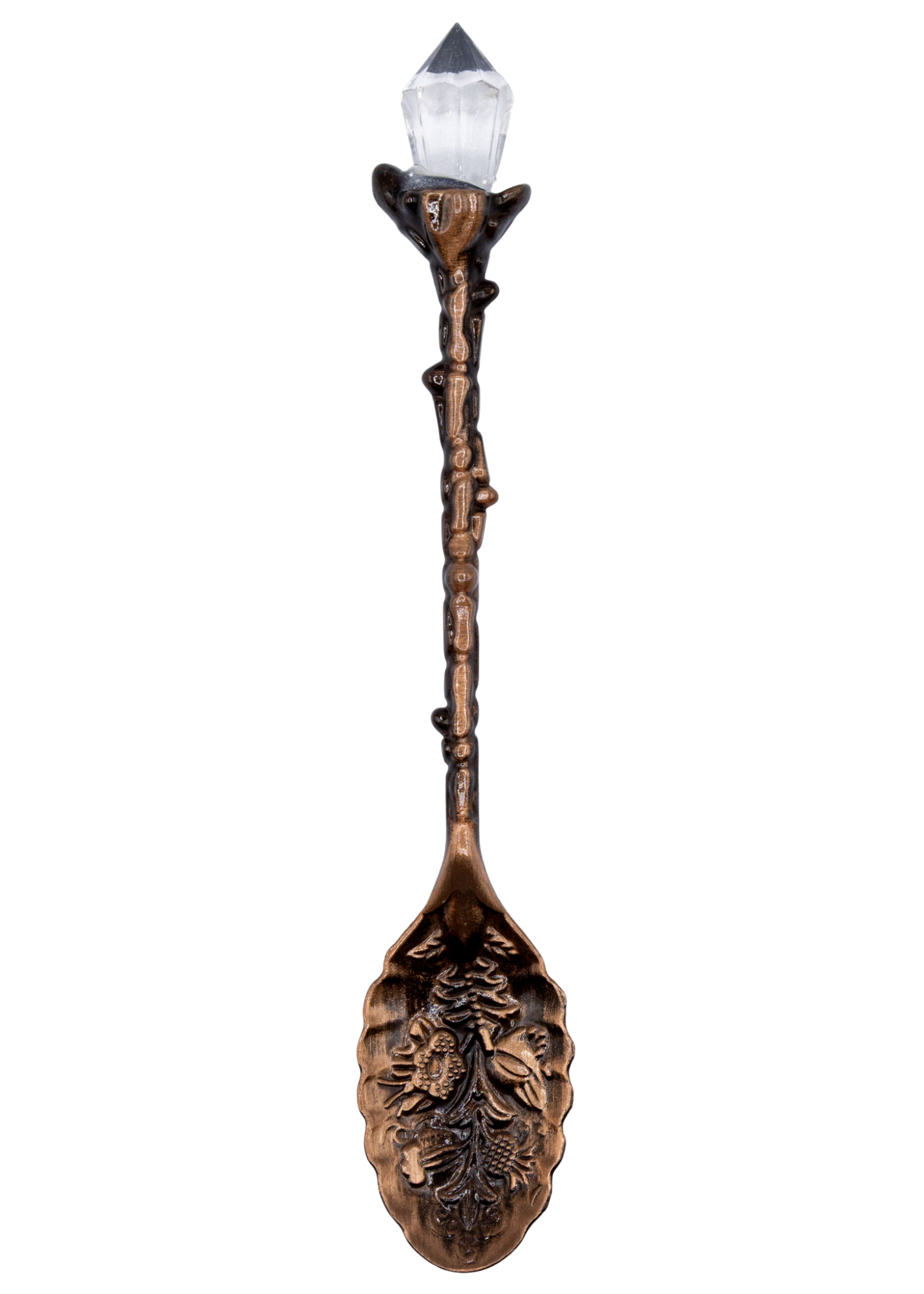 Ornate Crystal Ritual Spoon bottom