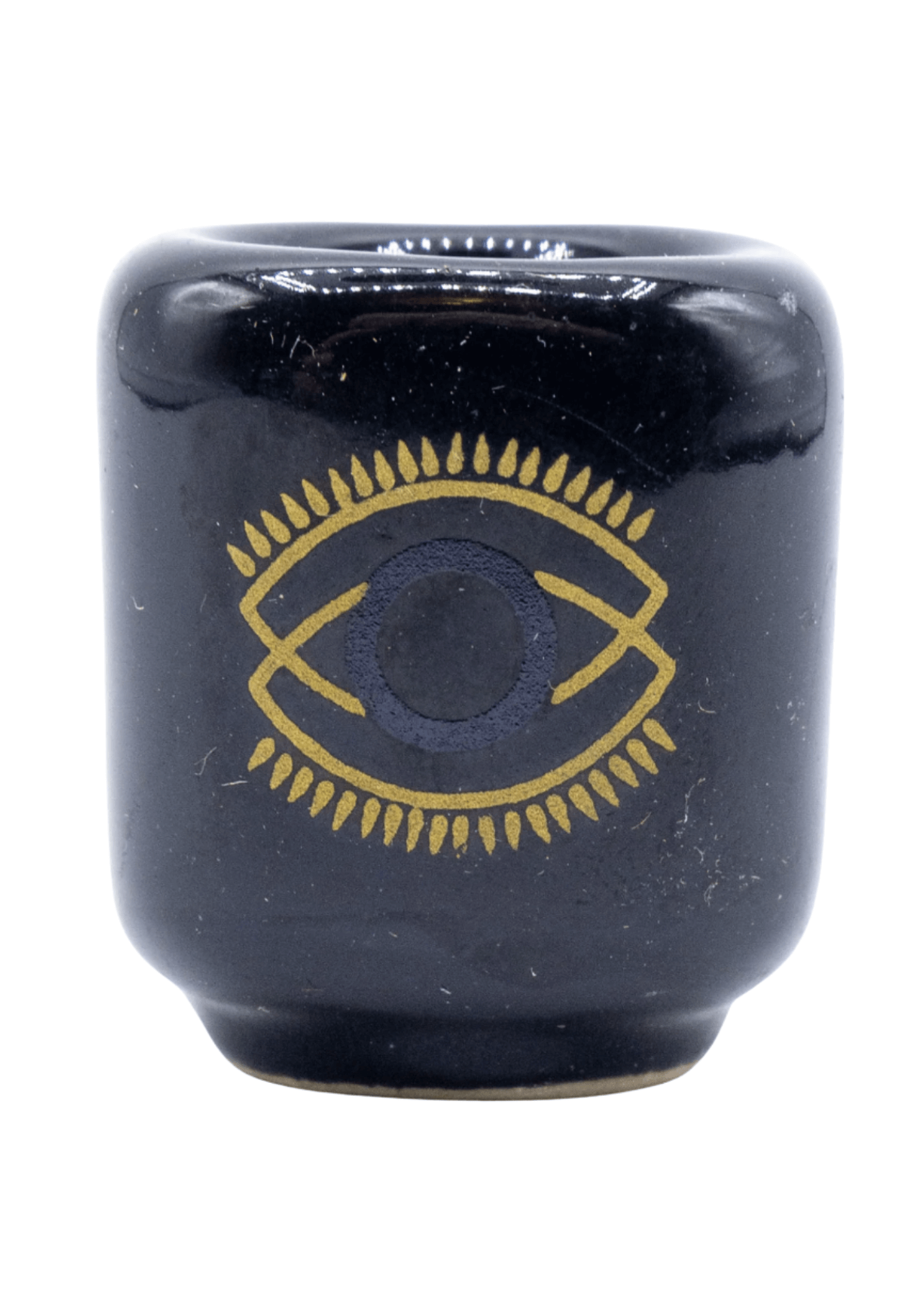 evil eye ceramic chime candle holder