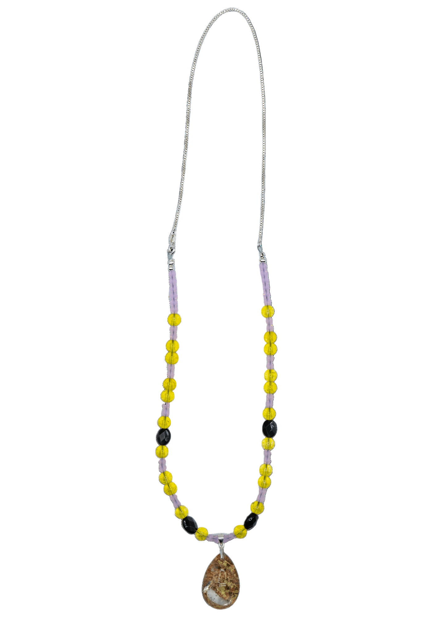Garden Quartz Hand Beaded Necklace