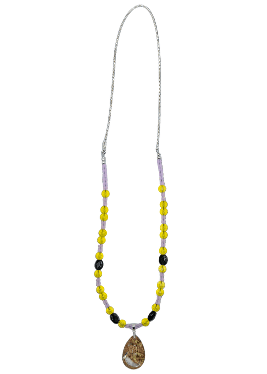 Garden Quartz Hand Beaded Necklace