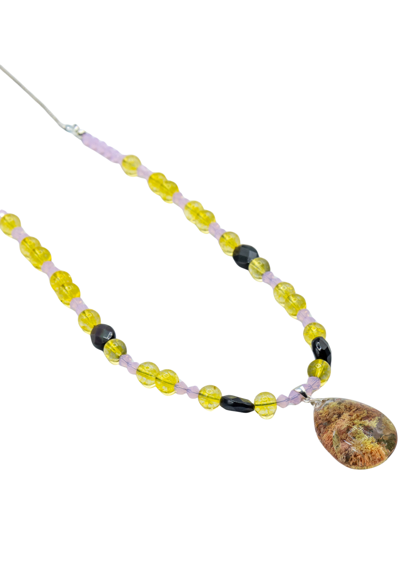 Garden Quartz Hand Beaded Necklace beads