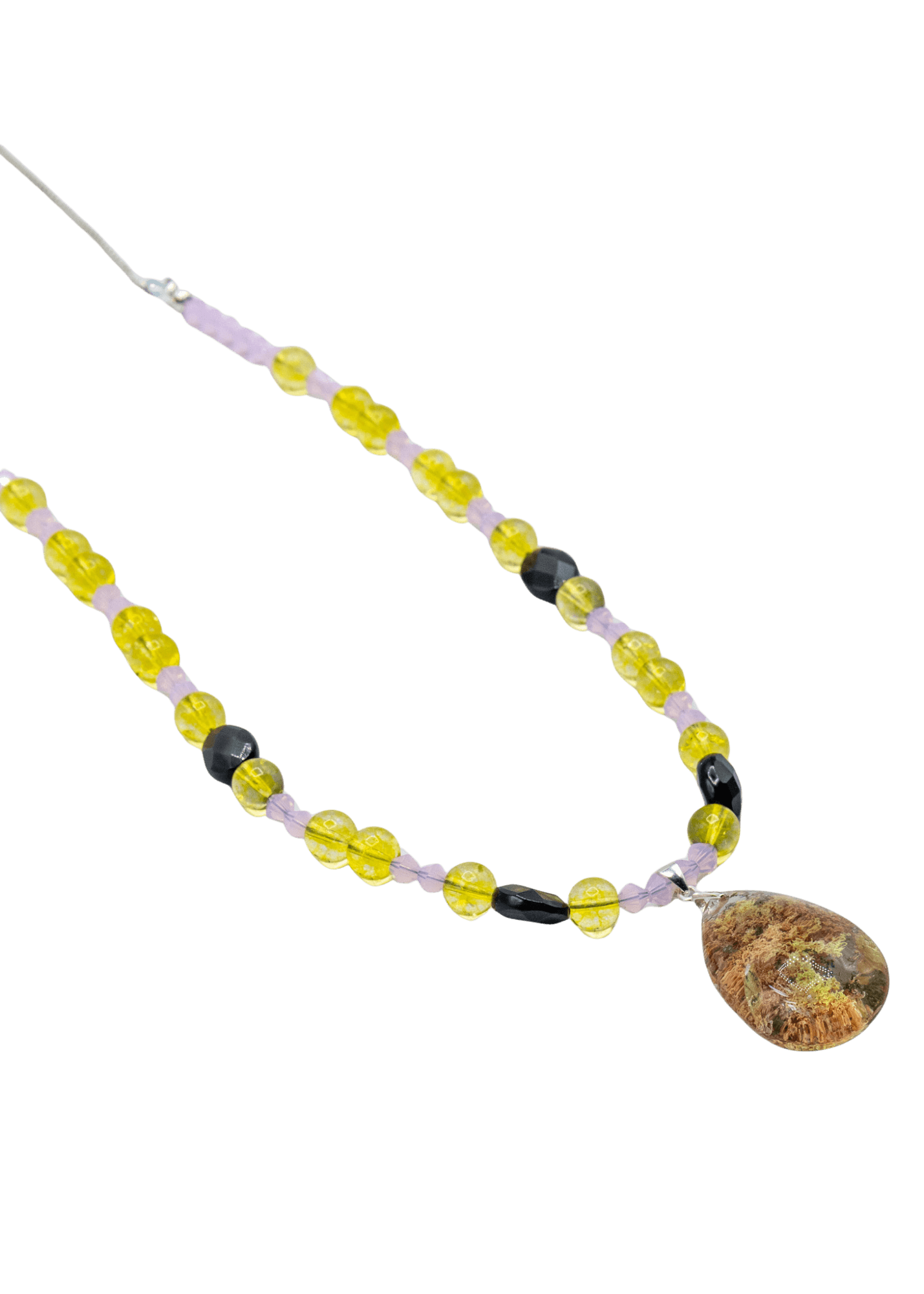 Garden Quartz Hand Beaded Necklace beads