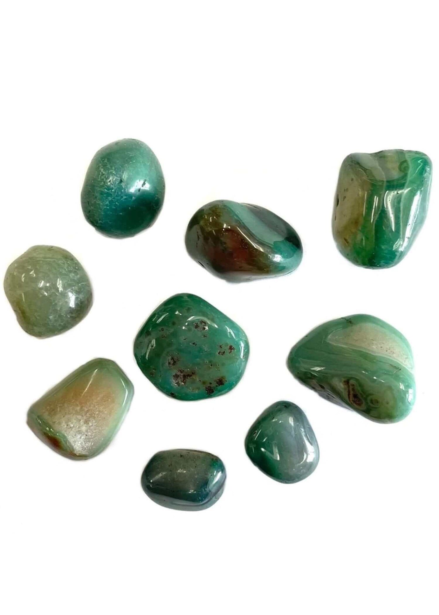 Green Agate Tumbled Stone