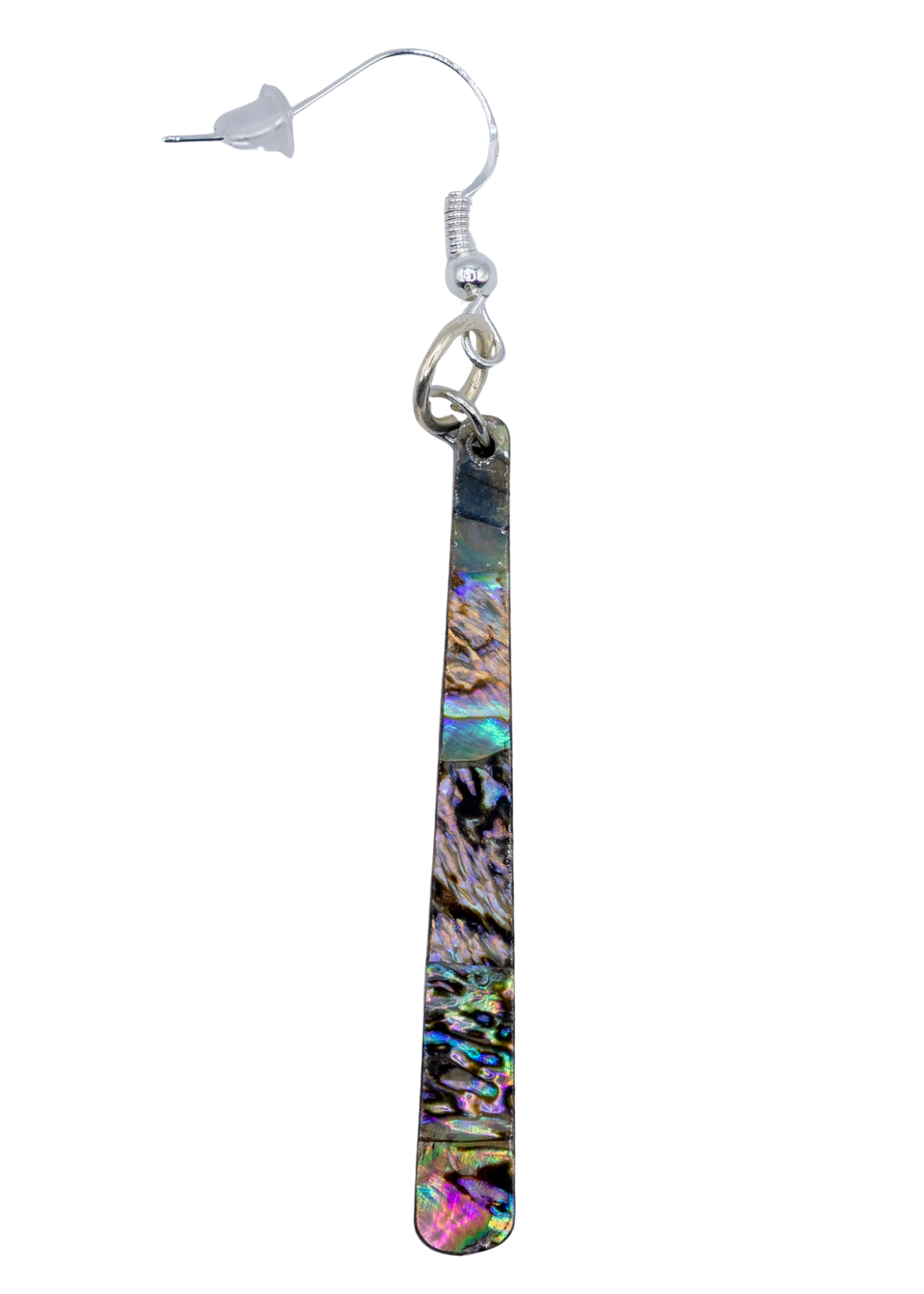 hanging abalone shell earring