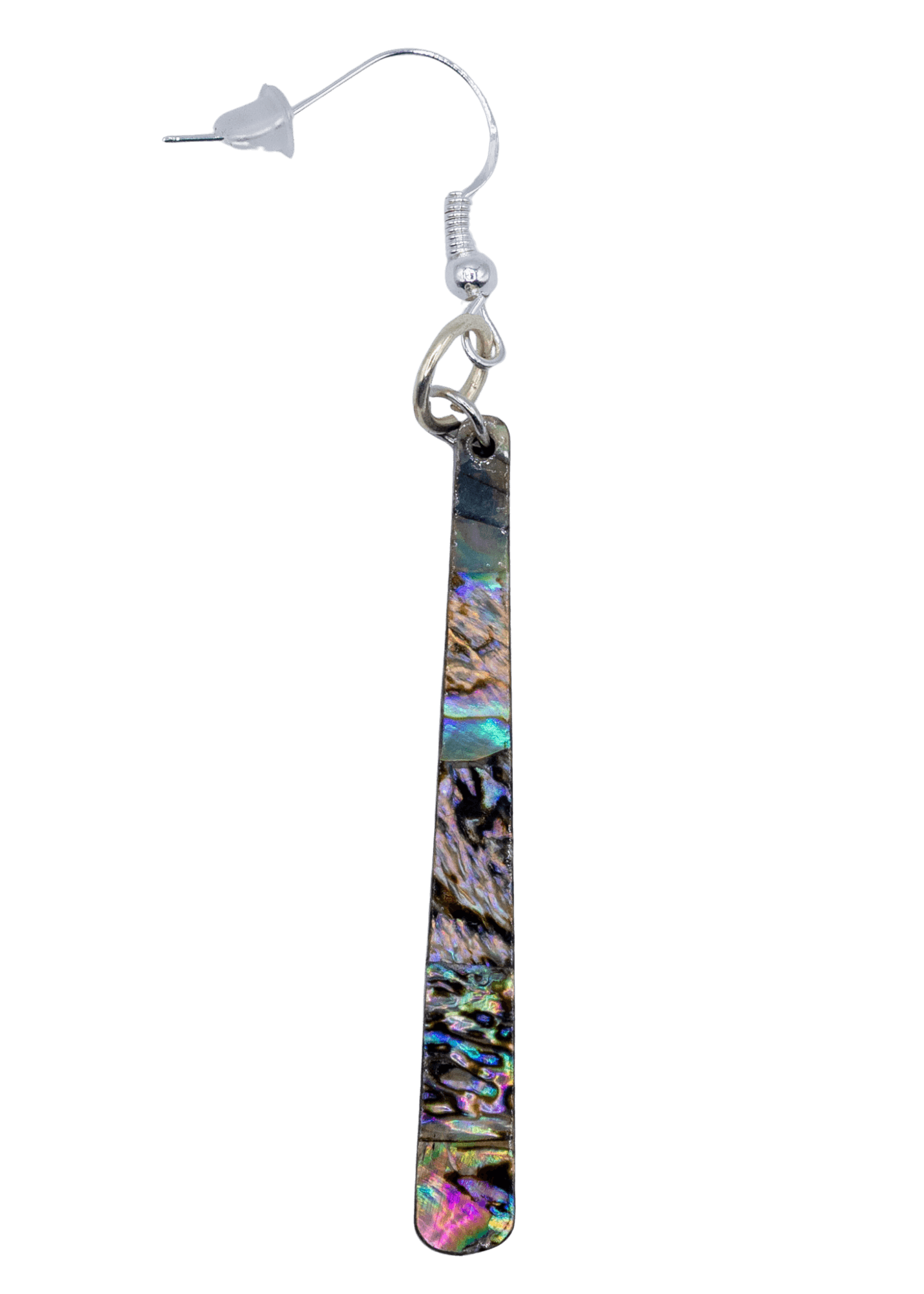 hanging abalone shell earring