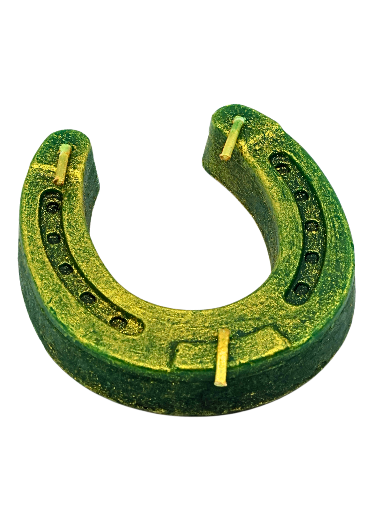 3 wick horseshoe spell candle angle