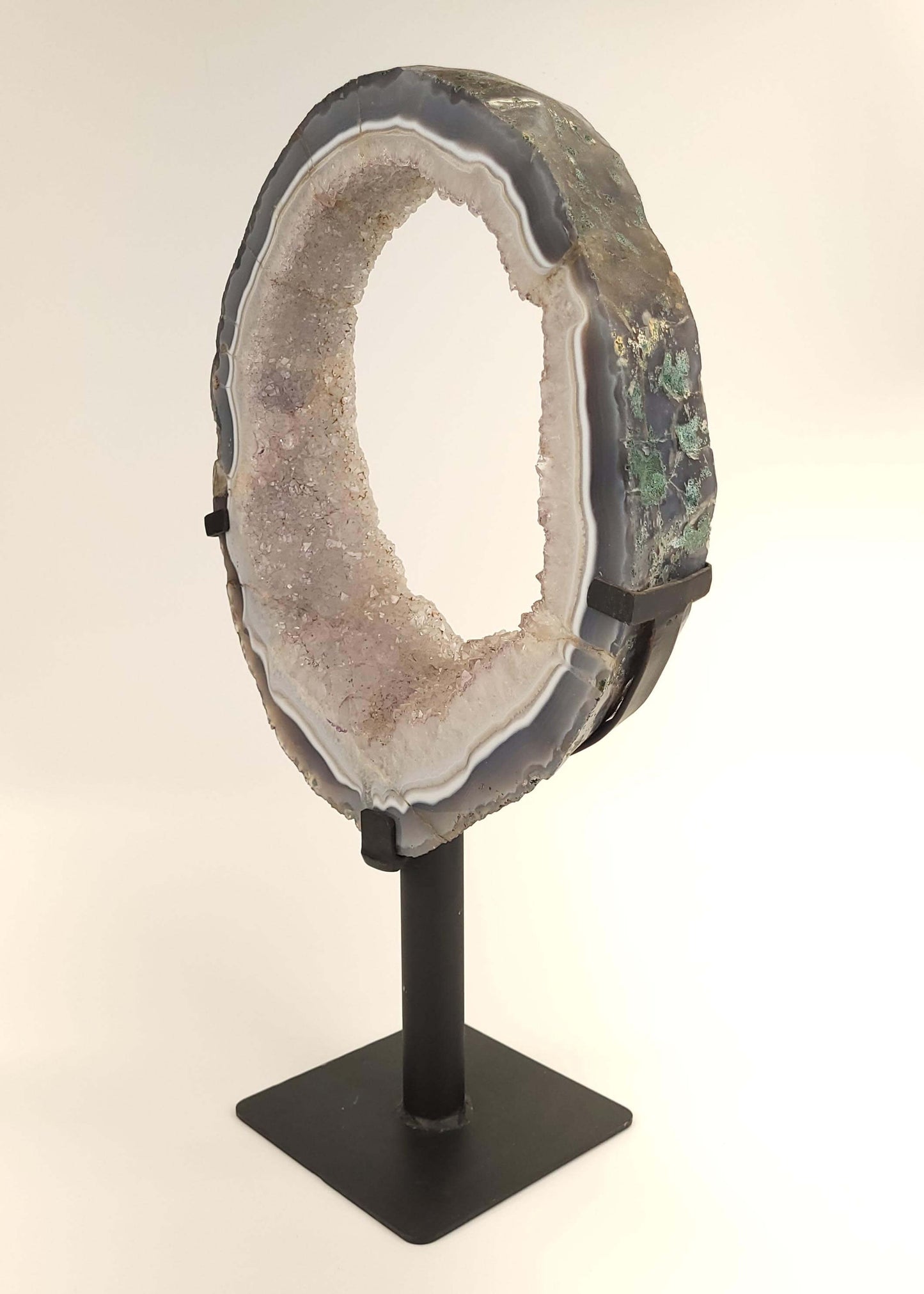 Large Amethyst Slice on Stand