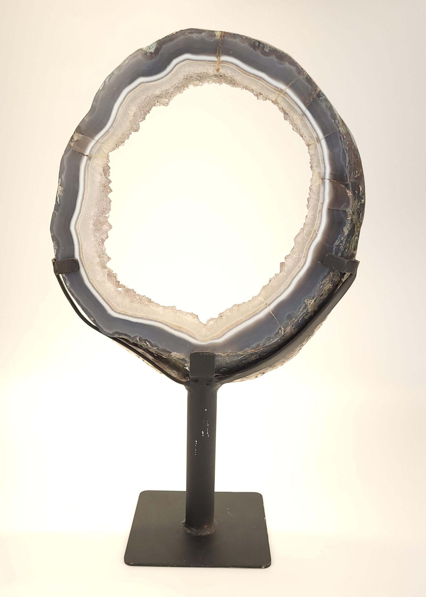 Large Amethyst Slice on Stand