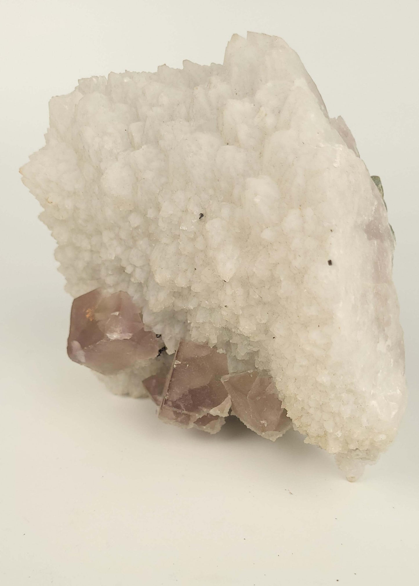 Large Cubic Fluorite on Calcite