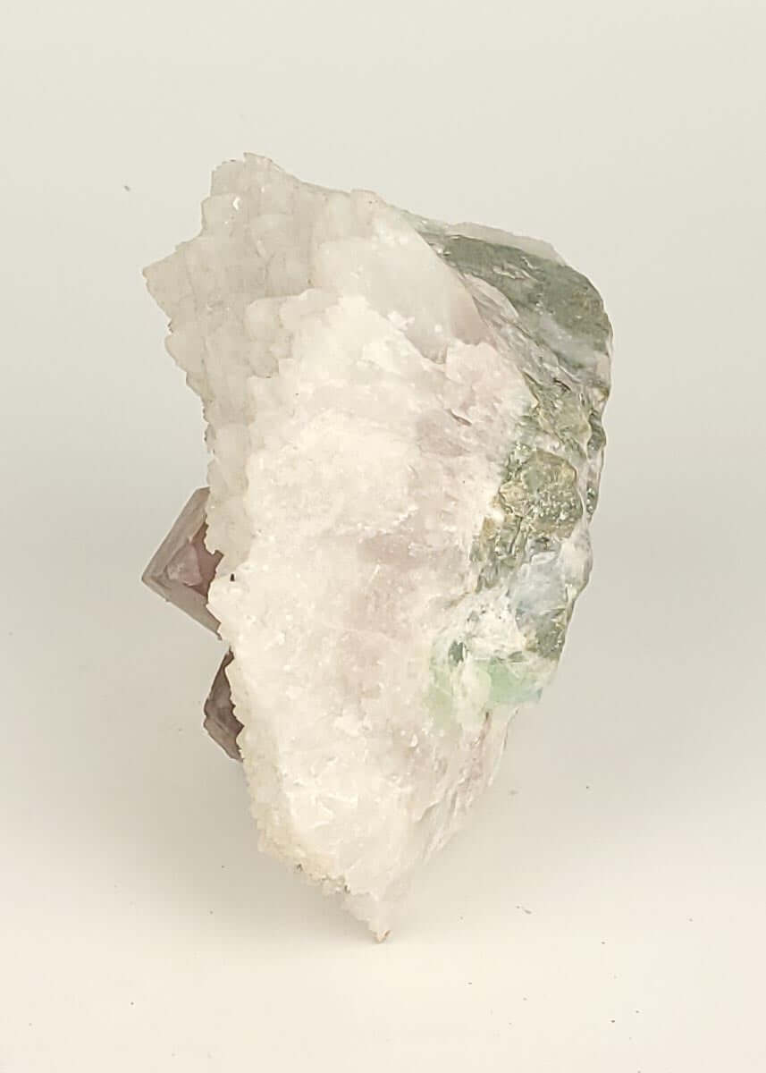 Large Cubic Fluorite on Calcite