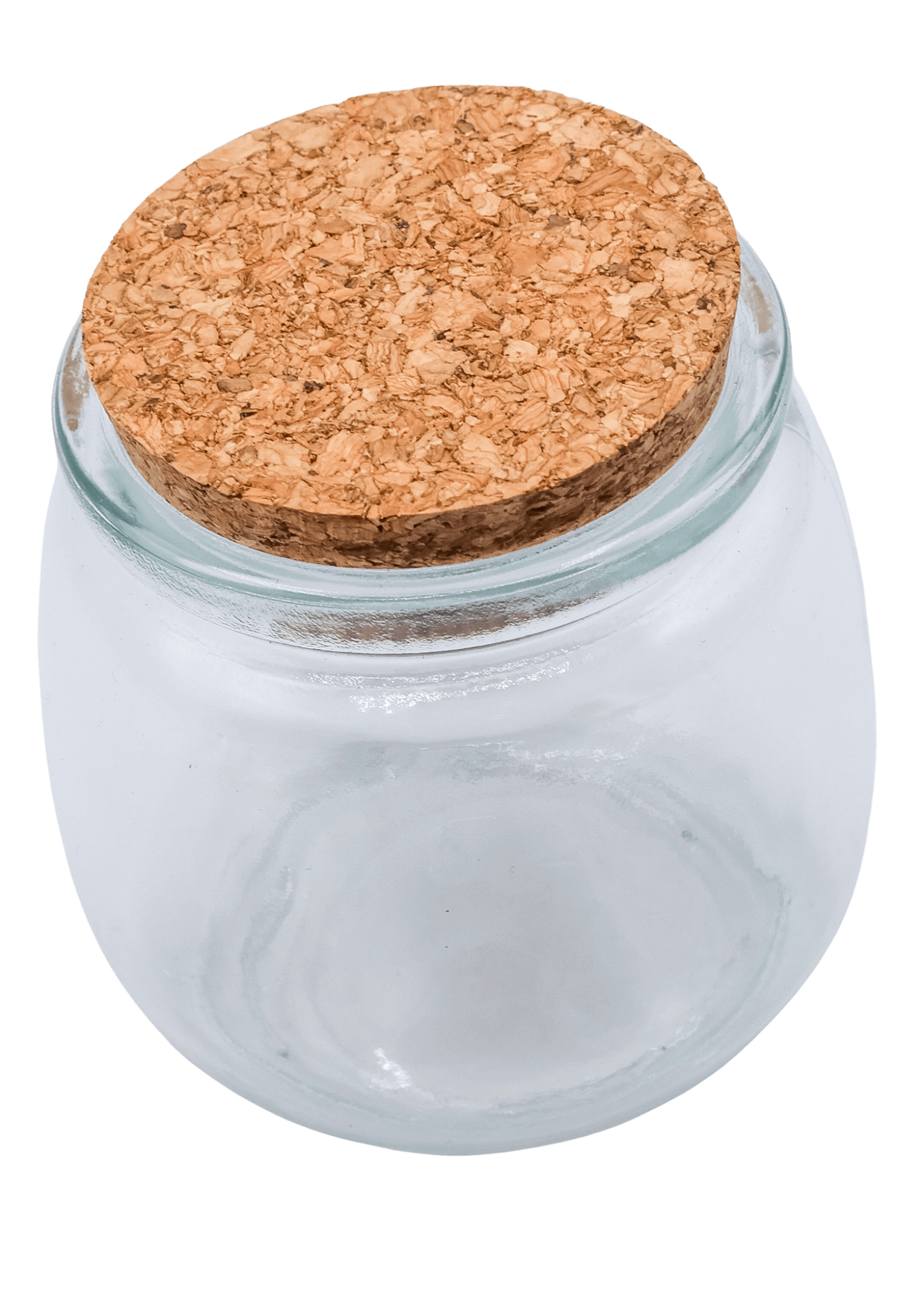 Glass Jar With Cork Lid angle