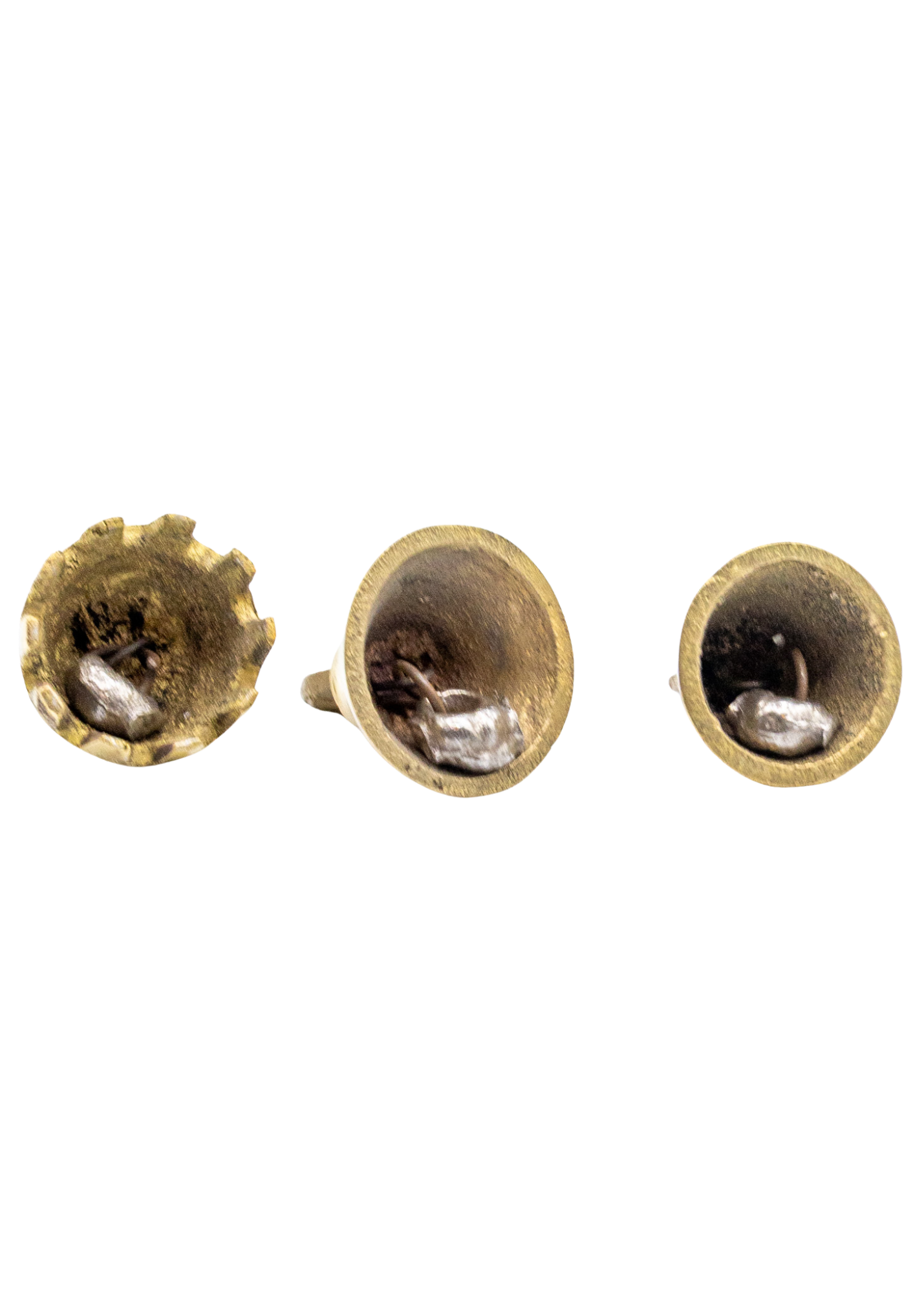 Mini Brass Altar Bells - Assorted 3