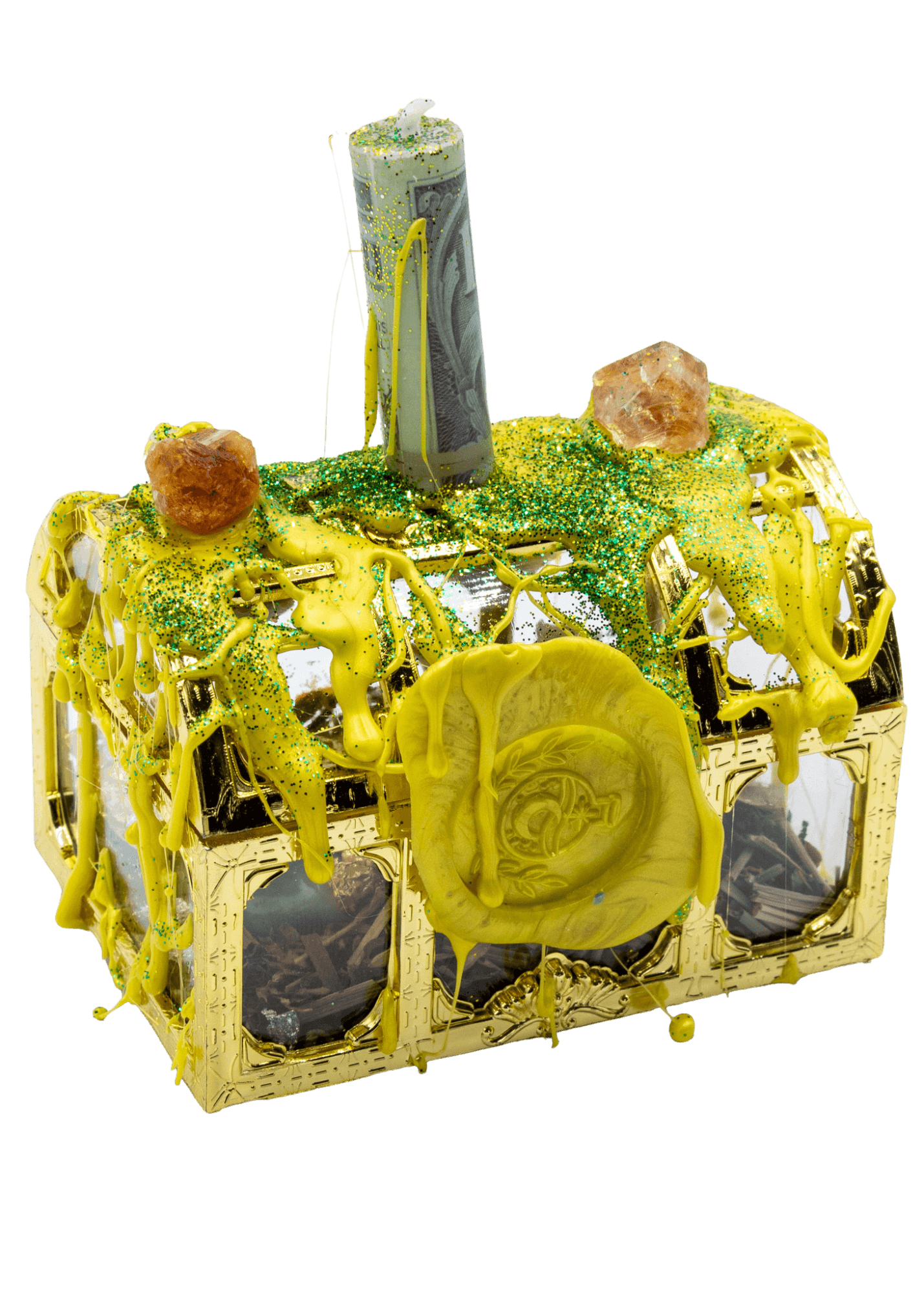 money drawing spell treasure chest