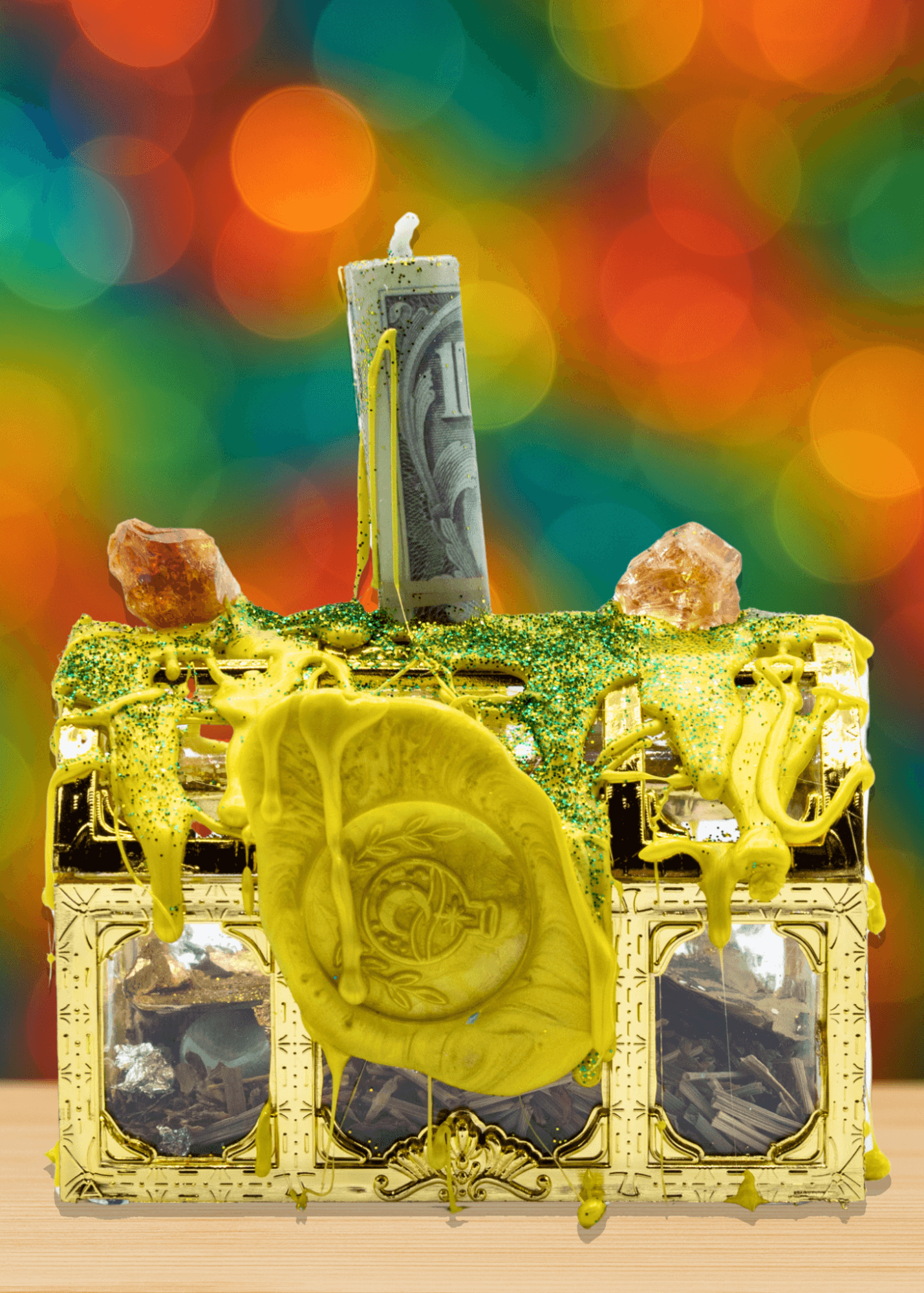 money to burn spell jar