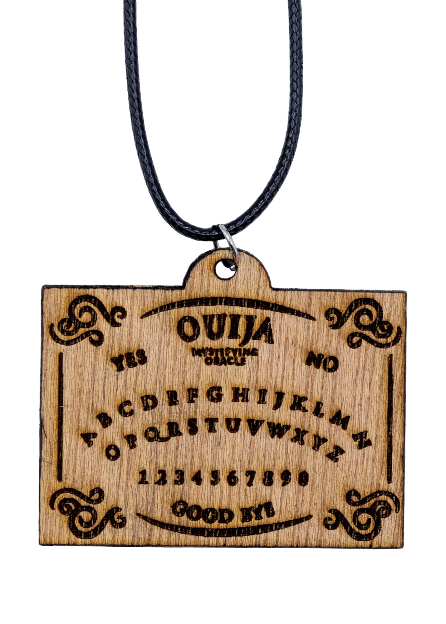 Ouija Board Wood Necklace