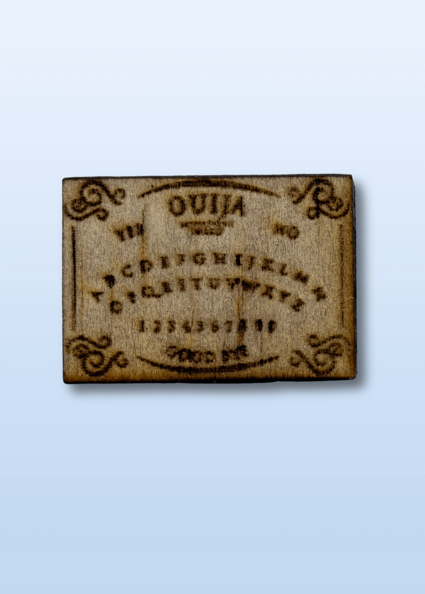 wooden ouija stud earring