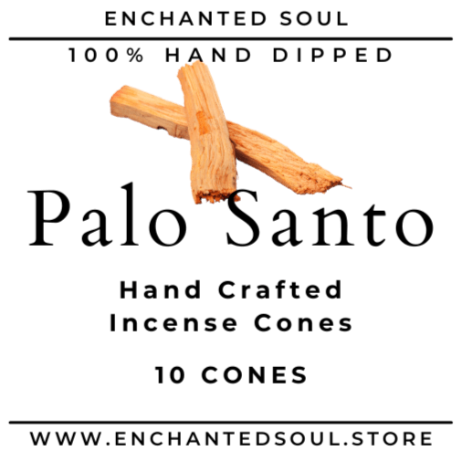 palo santo cone incense label