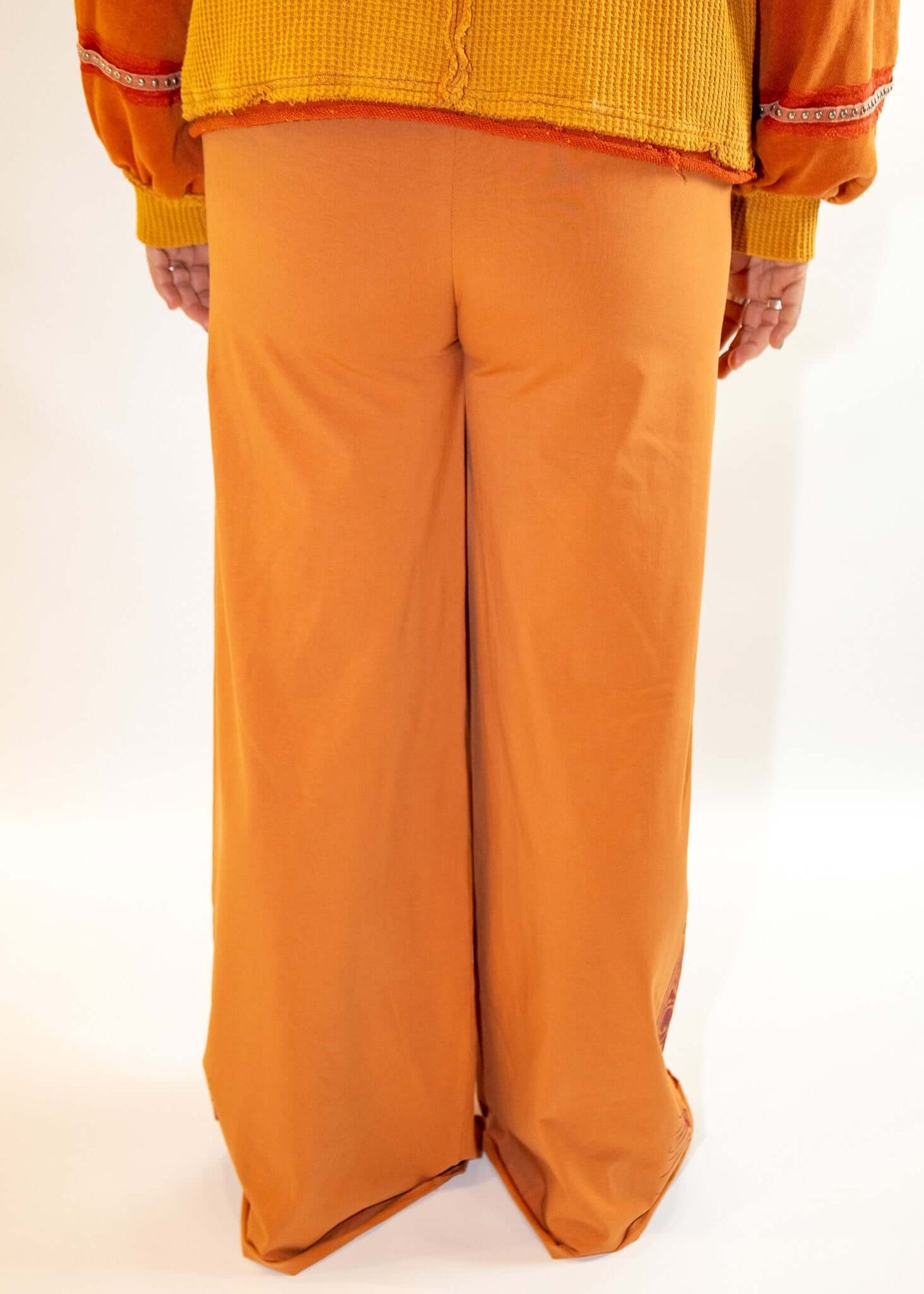Peacock Feathers Flowy Pants
