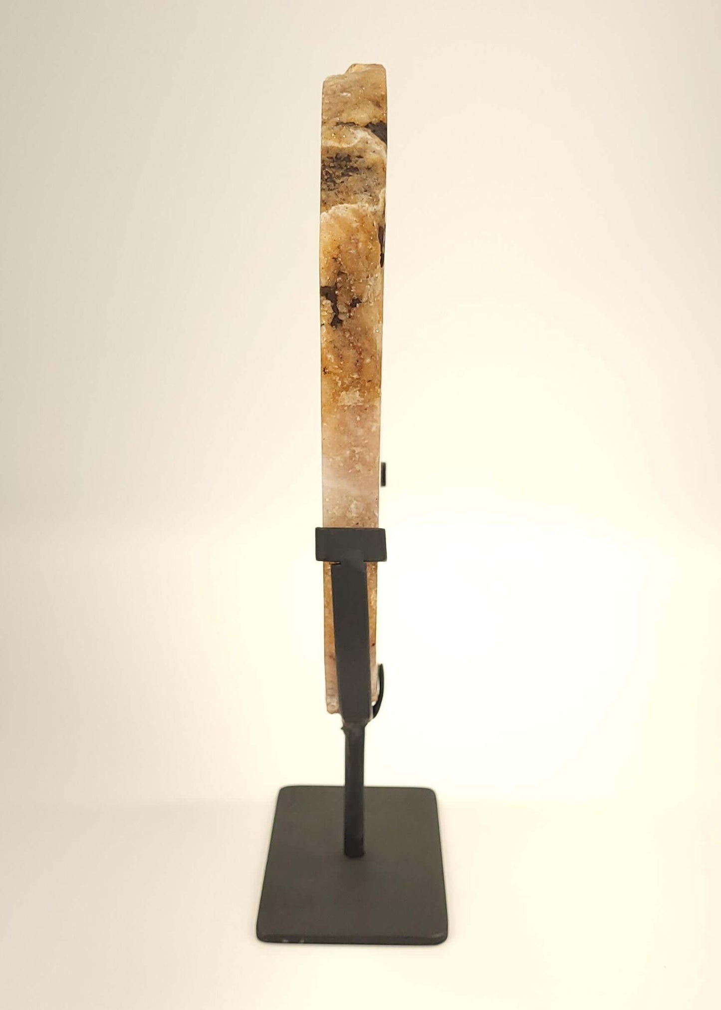 Pink Amethyst Slab on Metal Stand