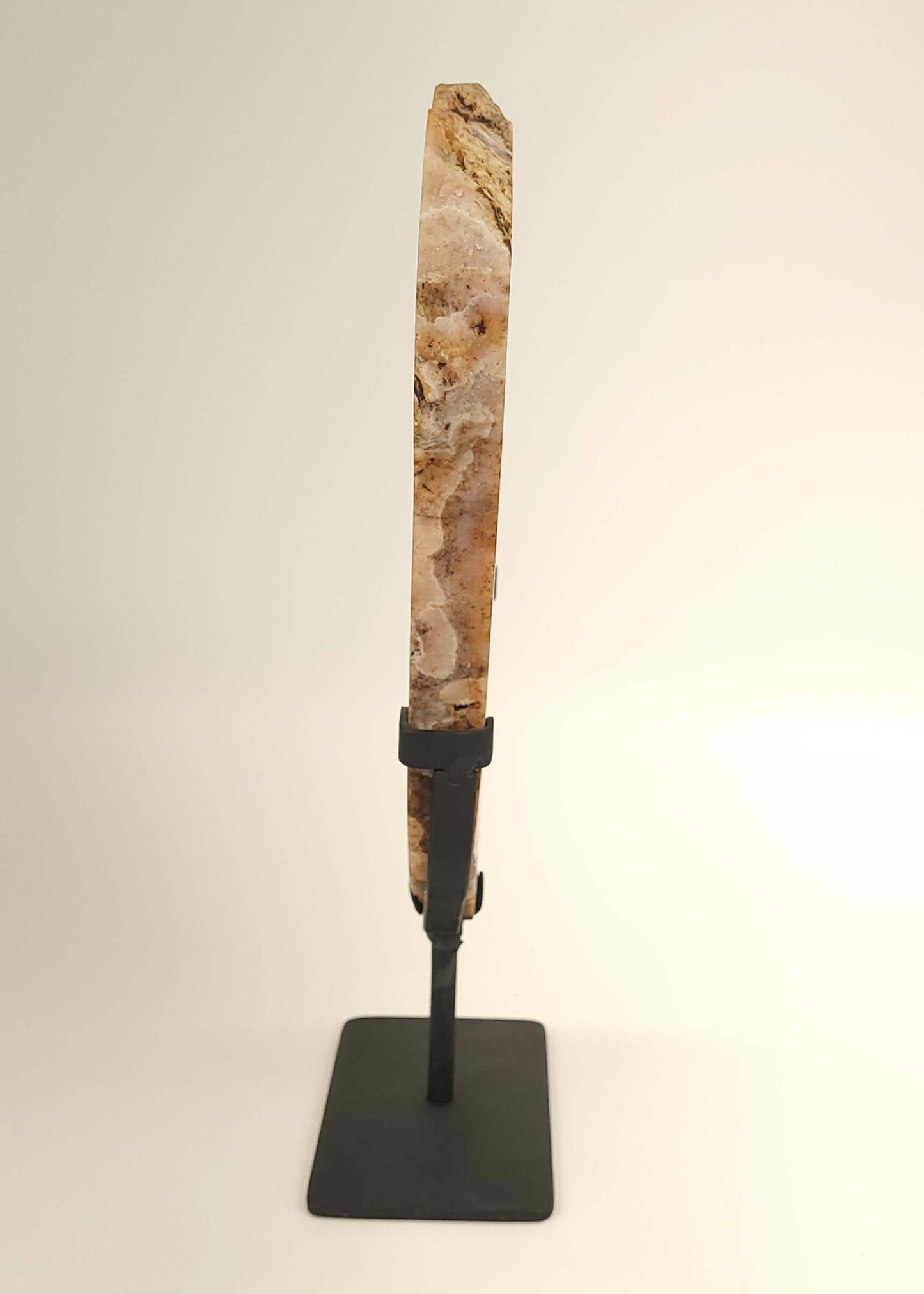 Pink Amethyst Slab on Metal Stand