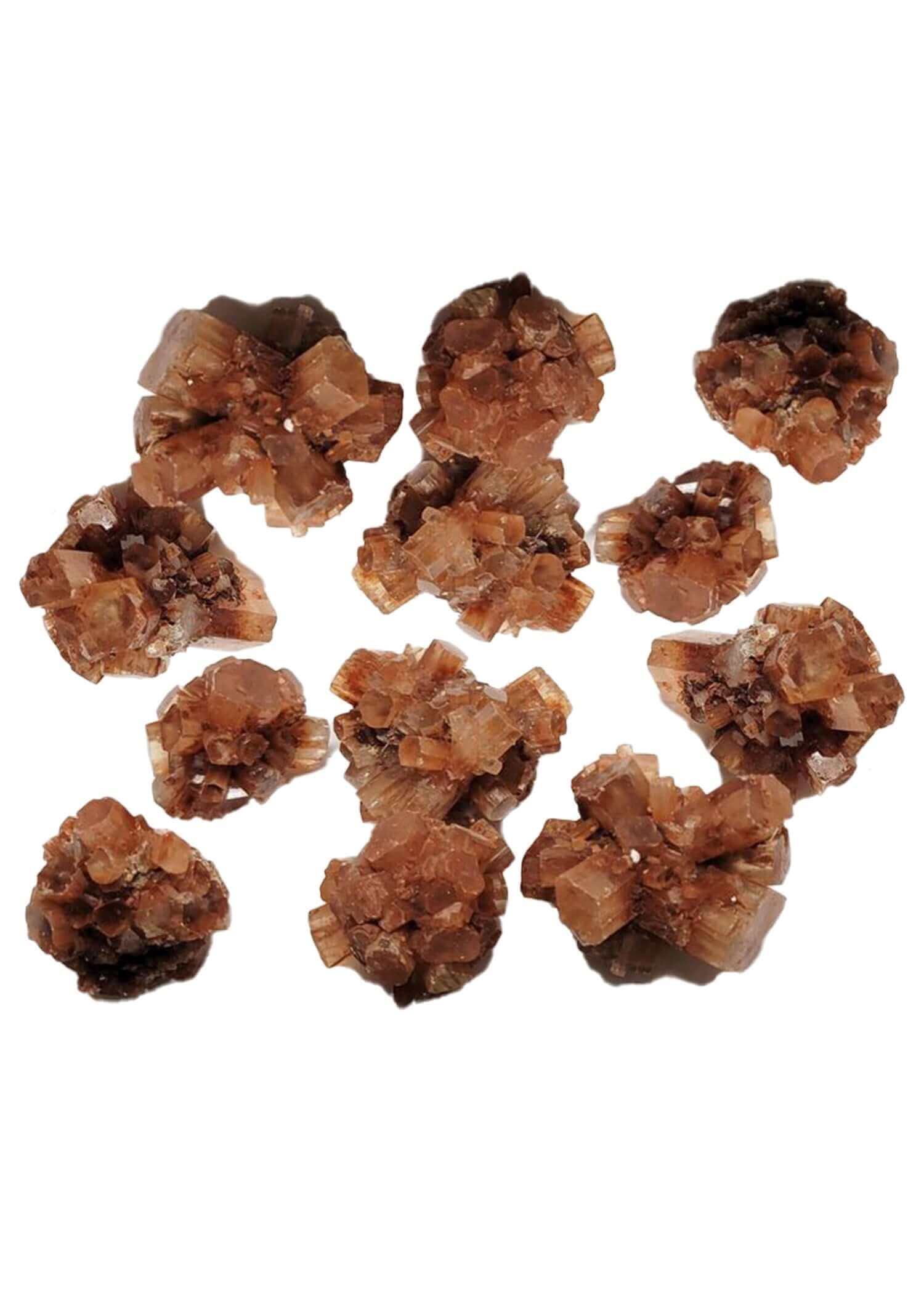 Red Aragonite Crystals