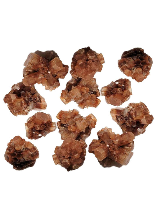 Red Aragonite Crystals