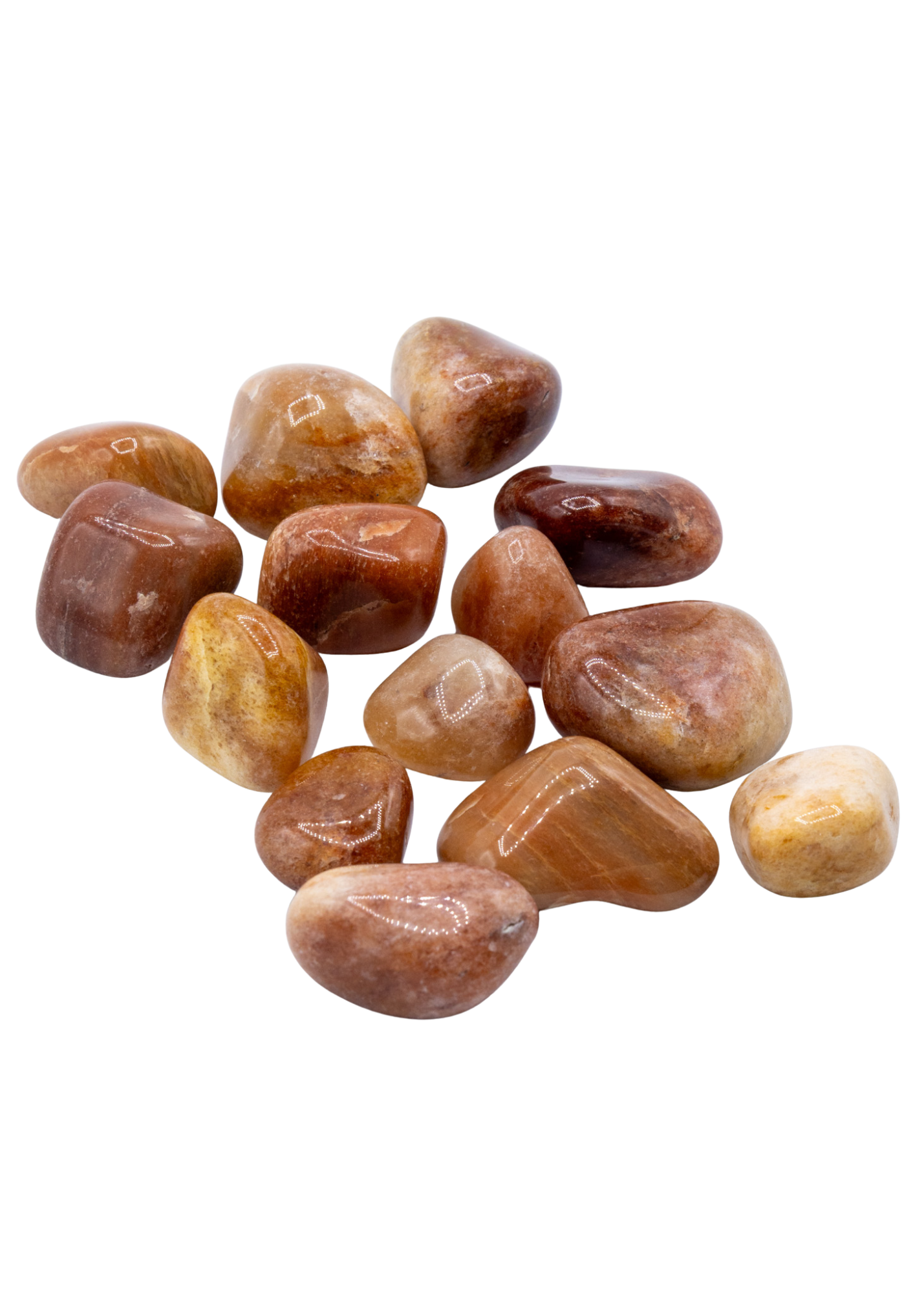 Red Aventurine Tumbled Stone angle
