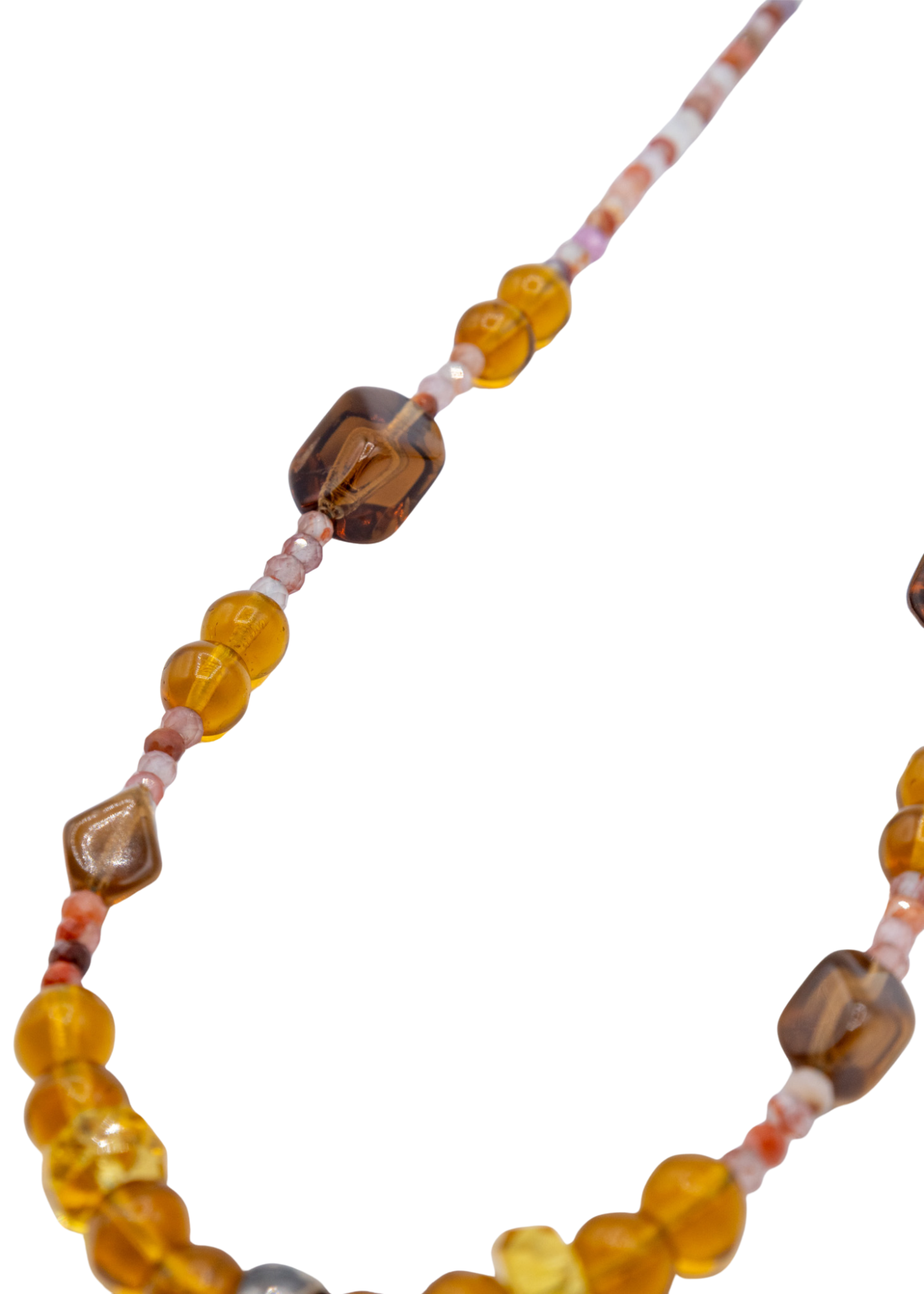 Rosetta Stone Hand Beaded Necklace beads