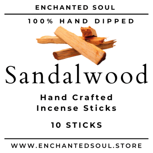 sandalwood incense sticks label